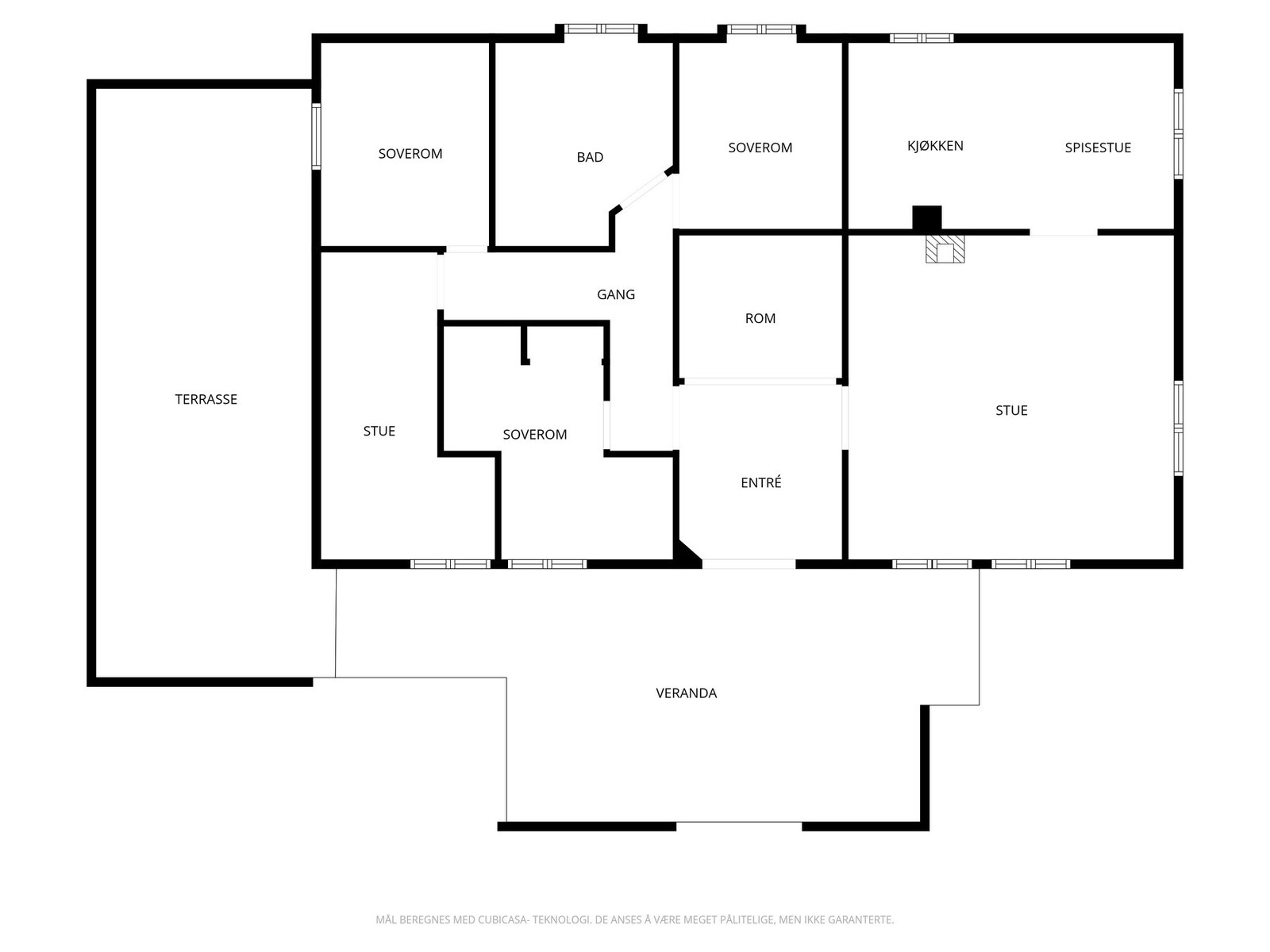 Plantegning 1.etasje Galleribilde
