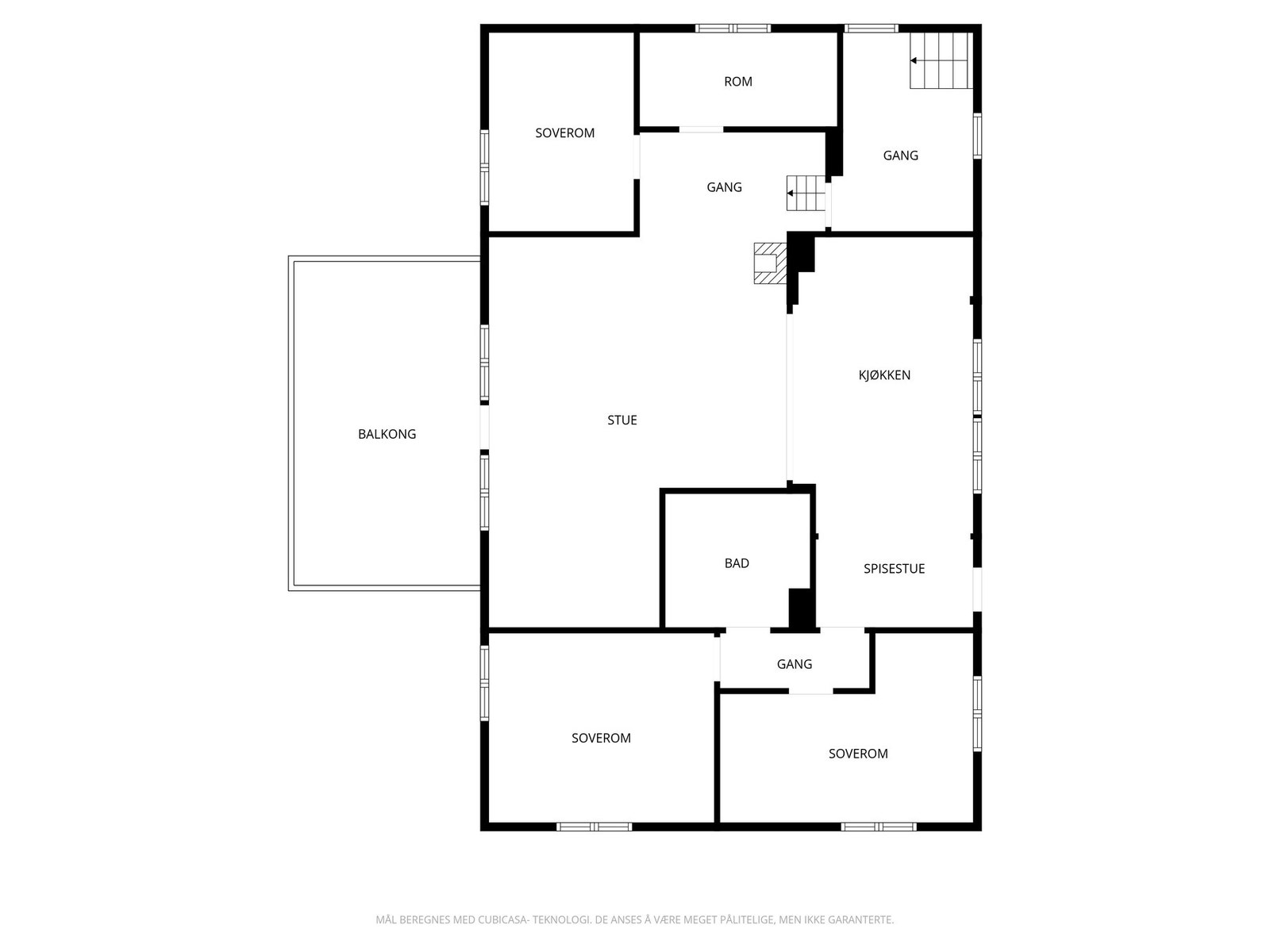 Plantegning 2.etasje Galleribilde