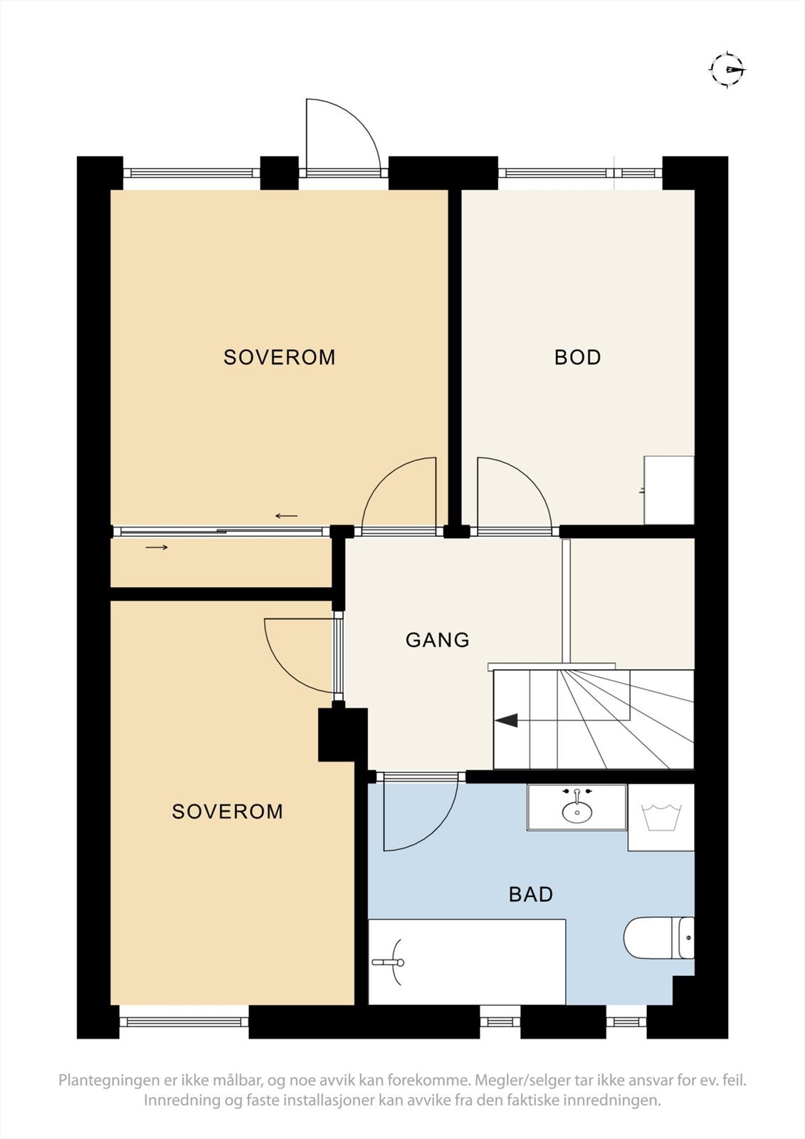 Plantegning 2 etasje Galleribilde