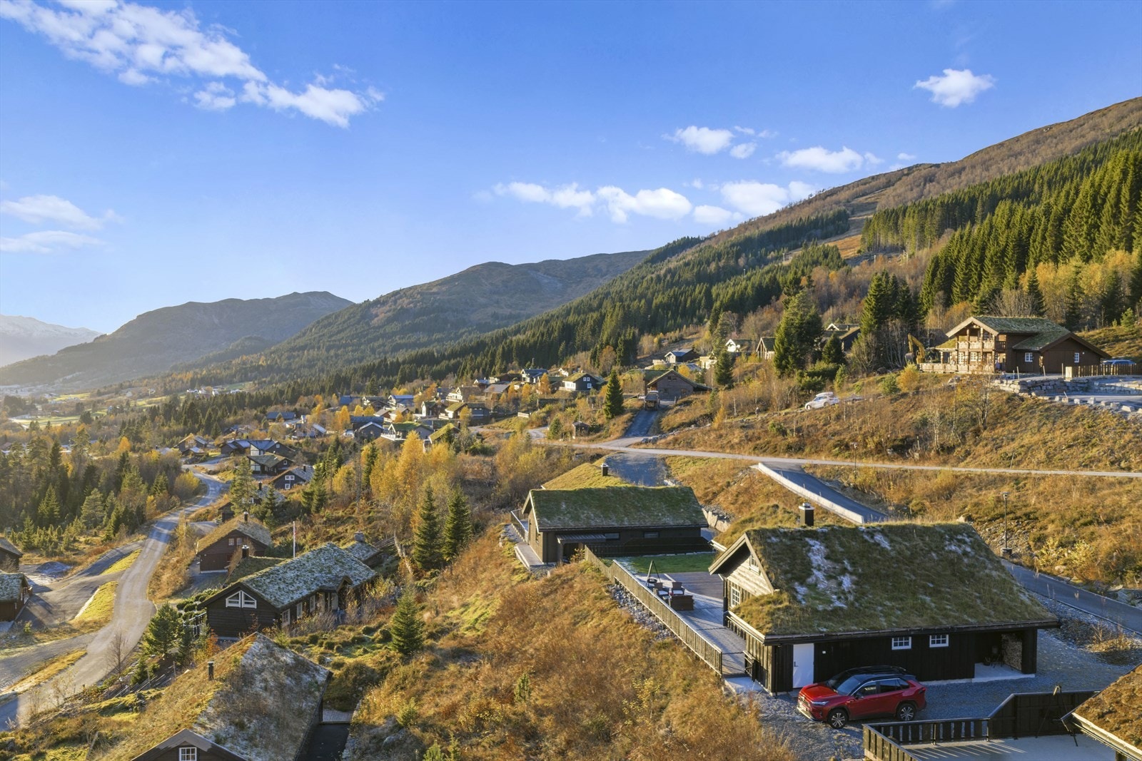 Deler av hytteområde Galleribilde