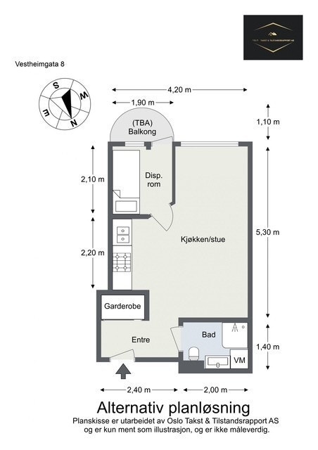 Alternativ plantegning. Galleribilde