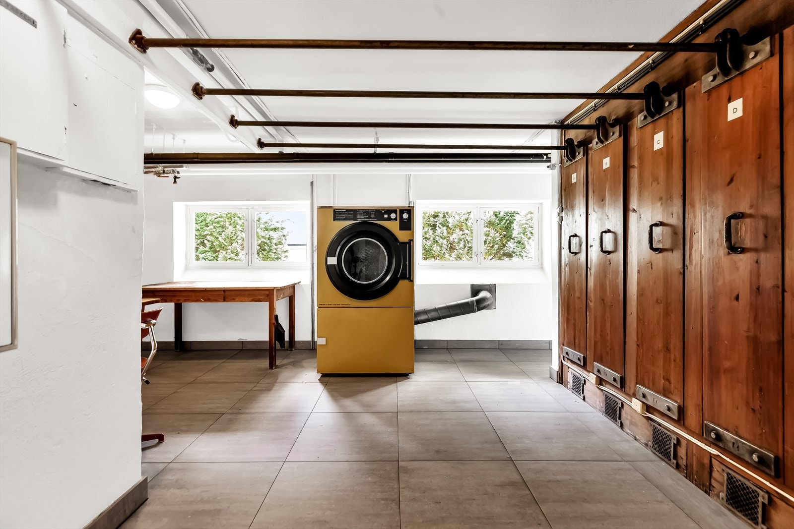 Sameiet har et fellesvaskeri tilgjengelig for beboerne. Vaskeri benyttes etter påmelding på vaskeliste. Galleribilde