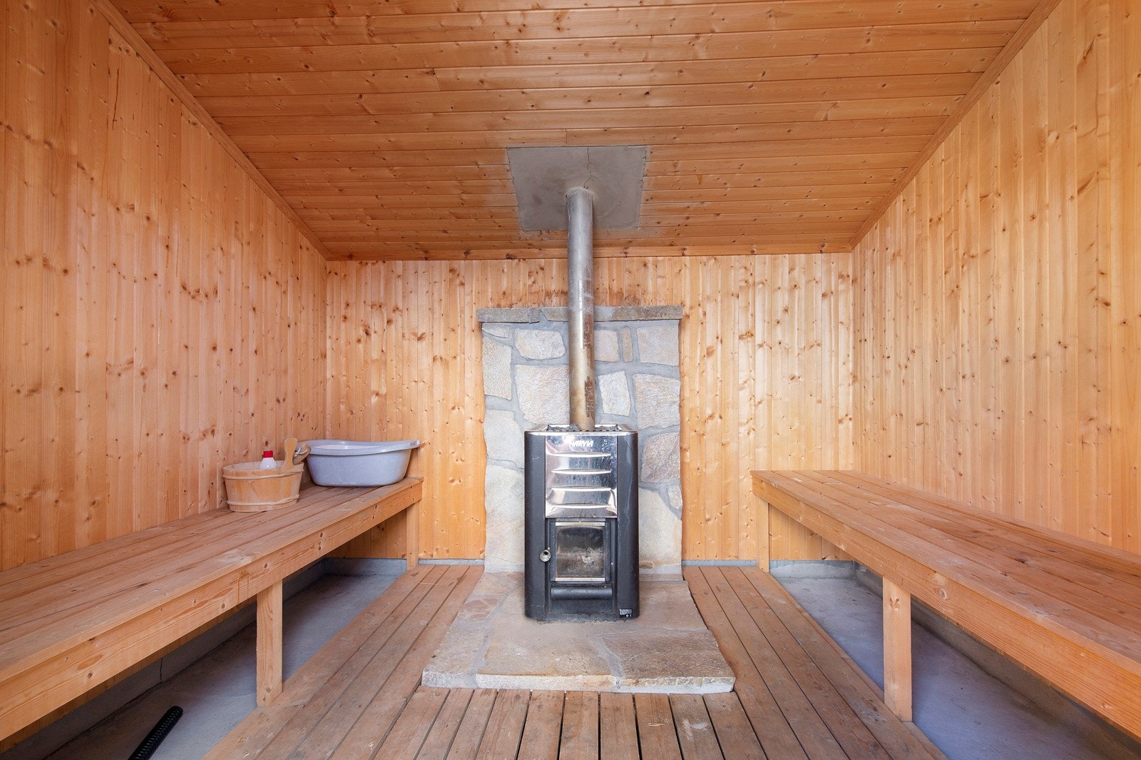 Vedfyrt badstue Galleribilde