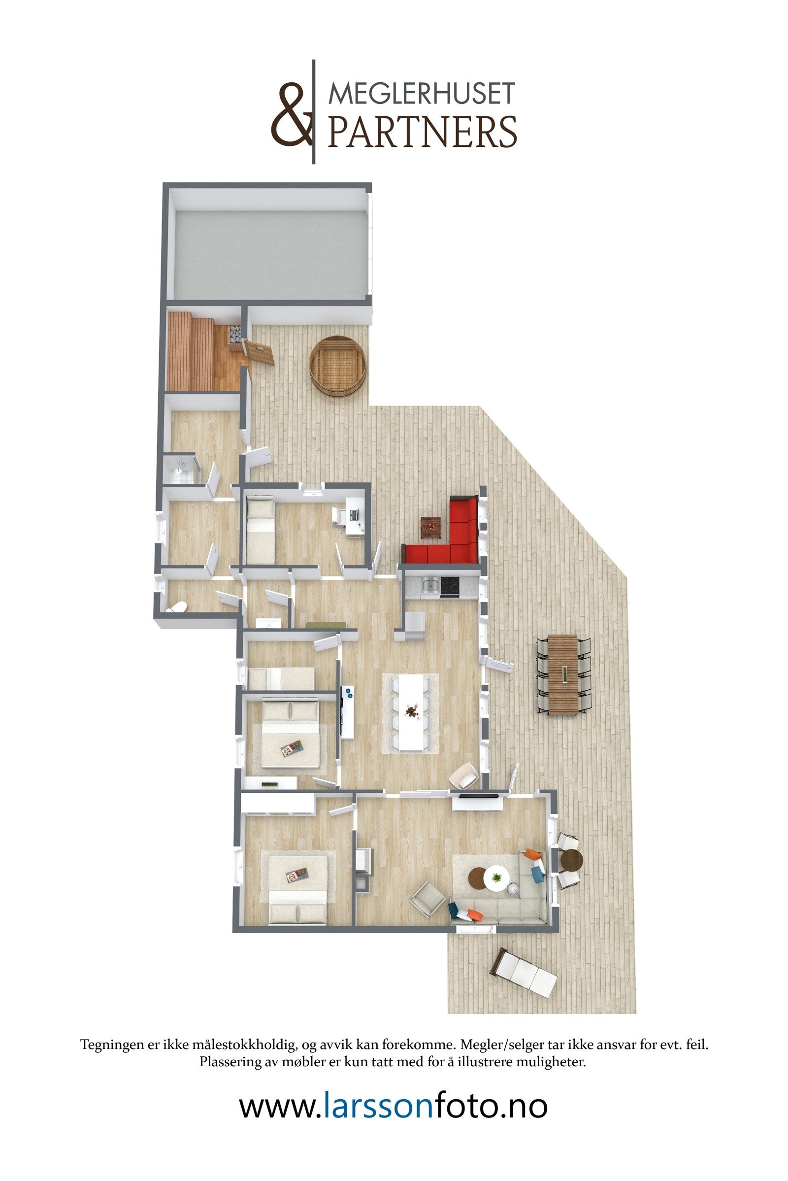 3D plantegning Galleribilde