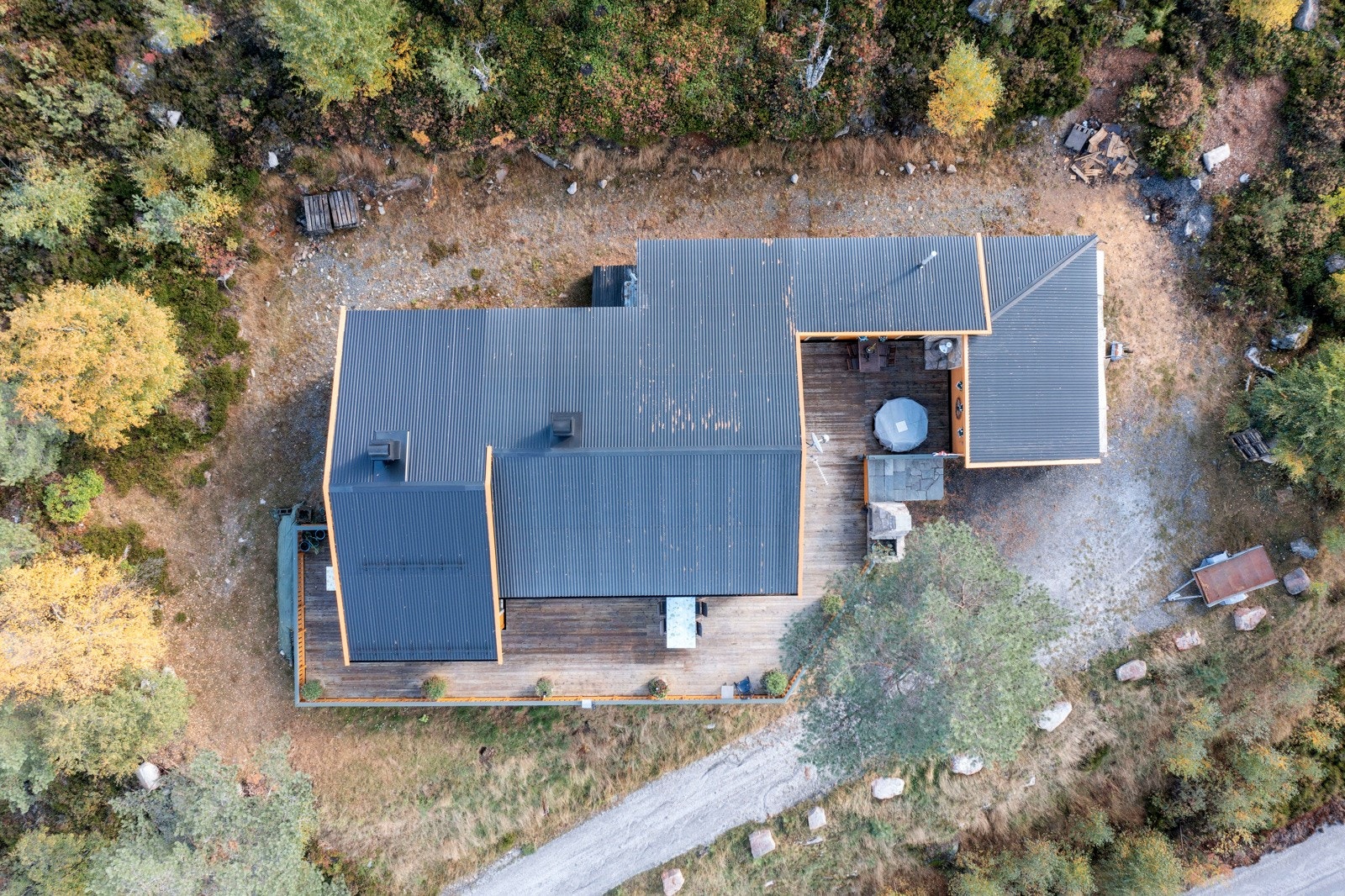 Oversiktsbilde over eiendommen. Galleribilde