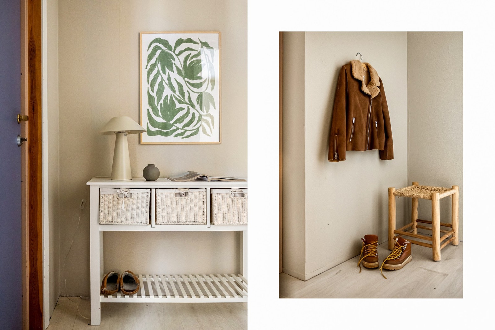 Nylig malte vegger i lune, moderne toner. Galleribilde