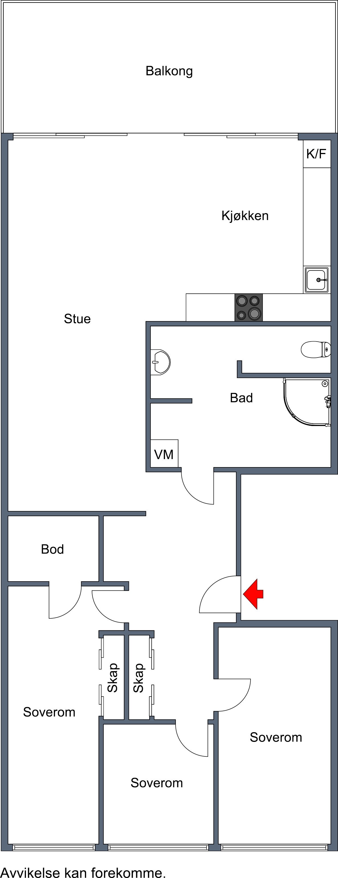 2-d plantegning Galleribilde