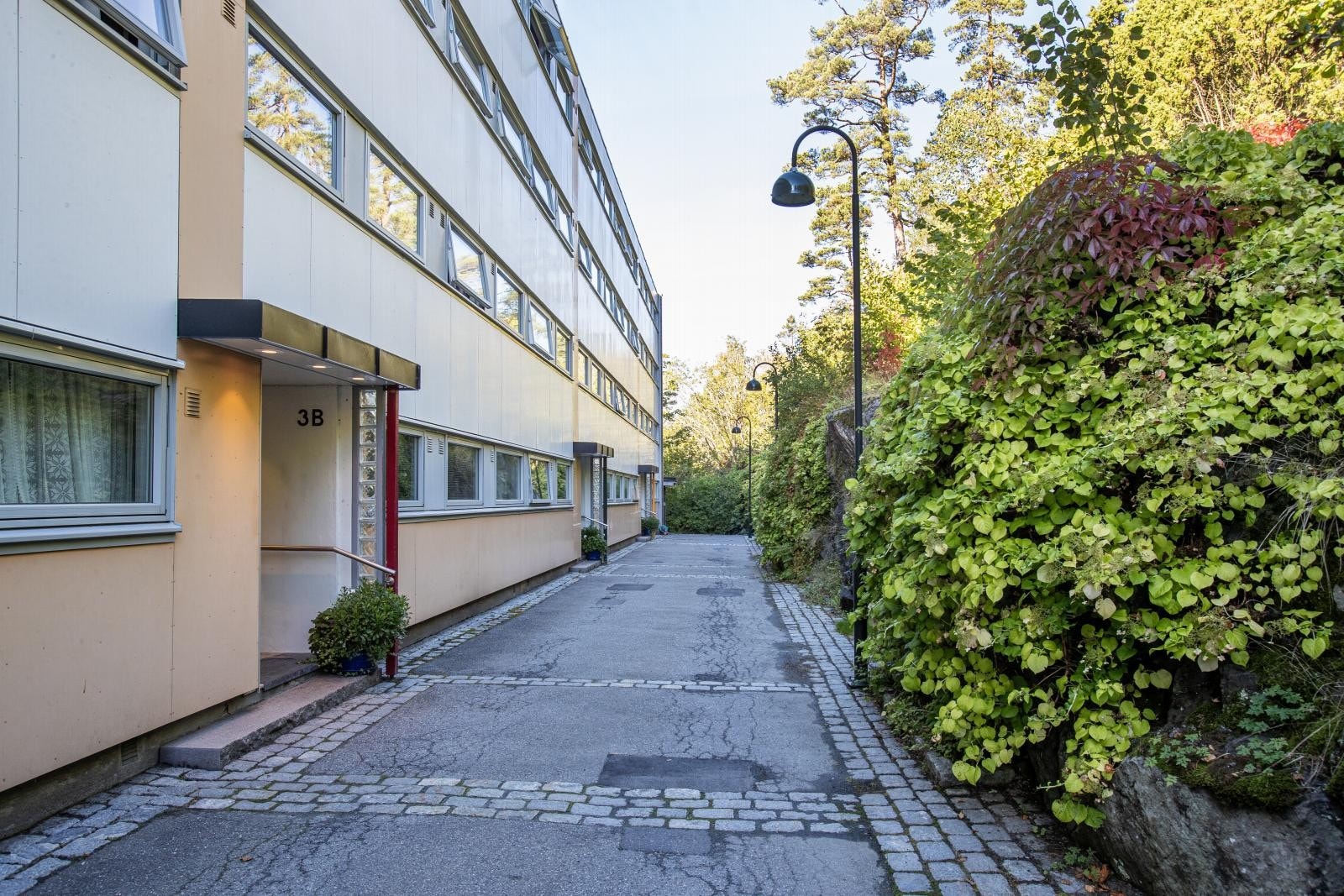 Inngangspartiet. Pene og ryddige uteområder. Galleribilde