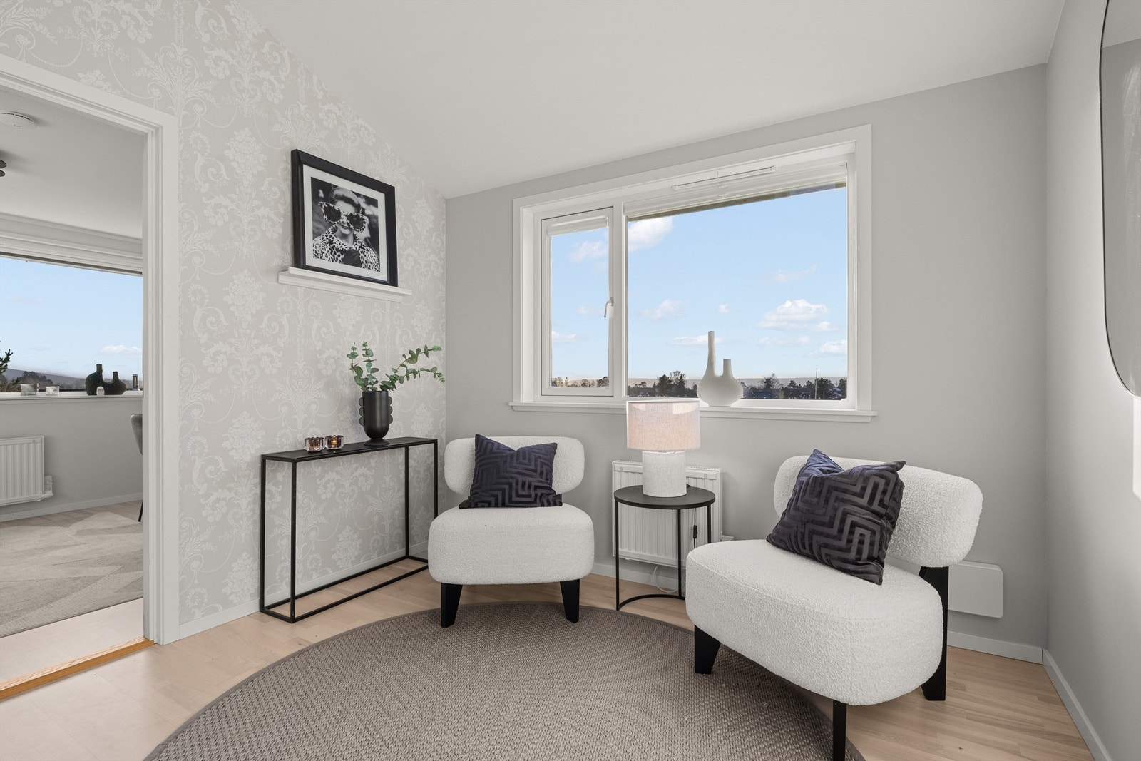 Flott utsikt mot vest Galleribilde