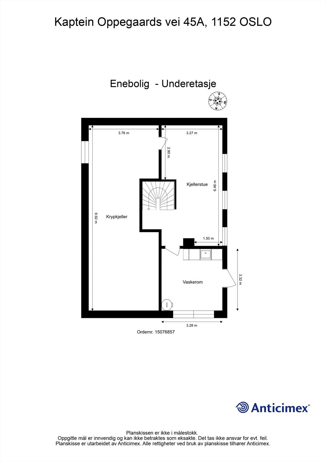 Plantegning - Underetasje Galleribilde