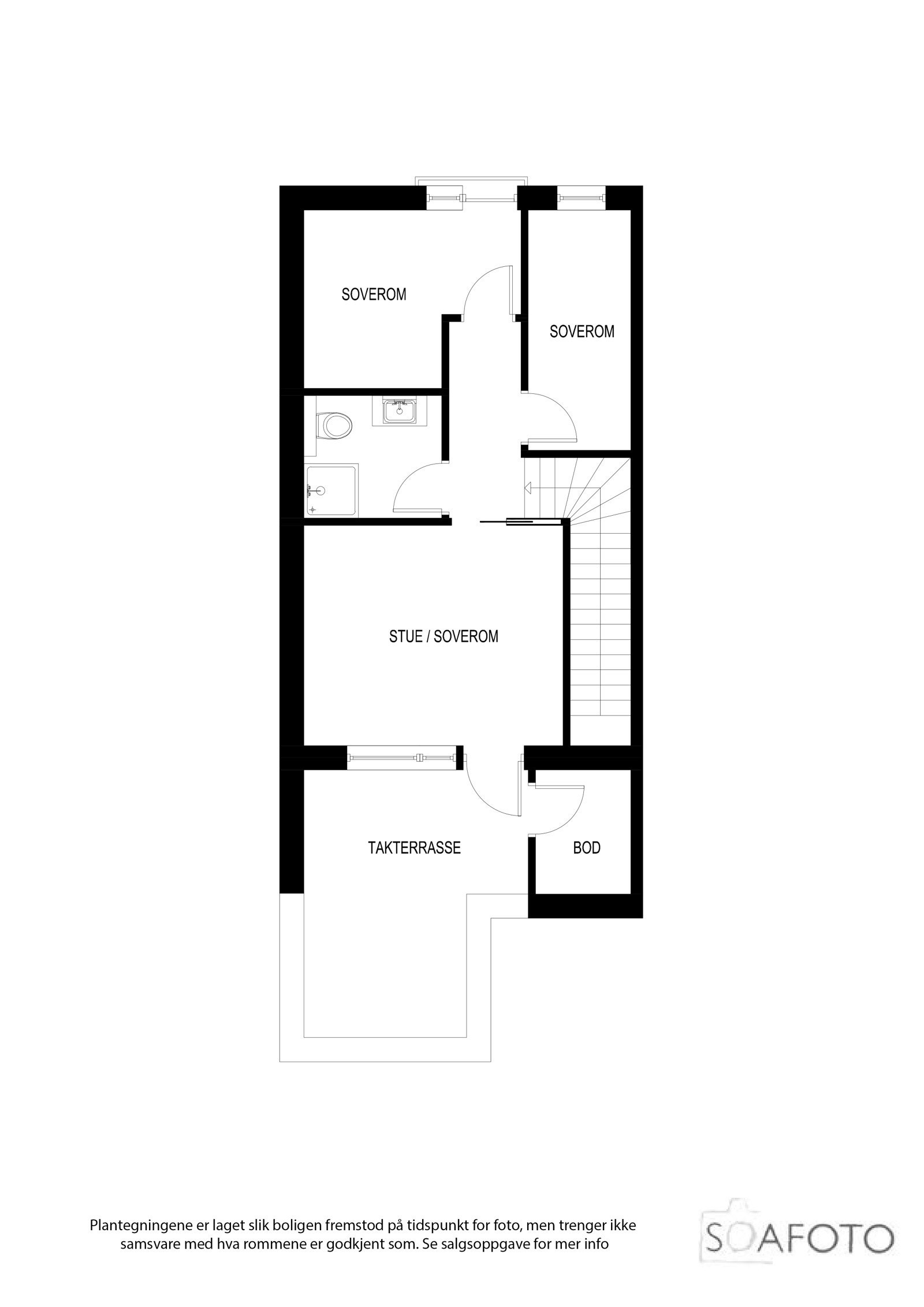 Planillustrasjon toppetasjen Galleribilde