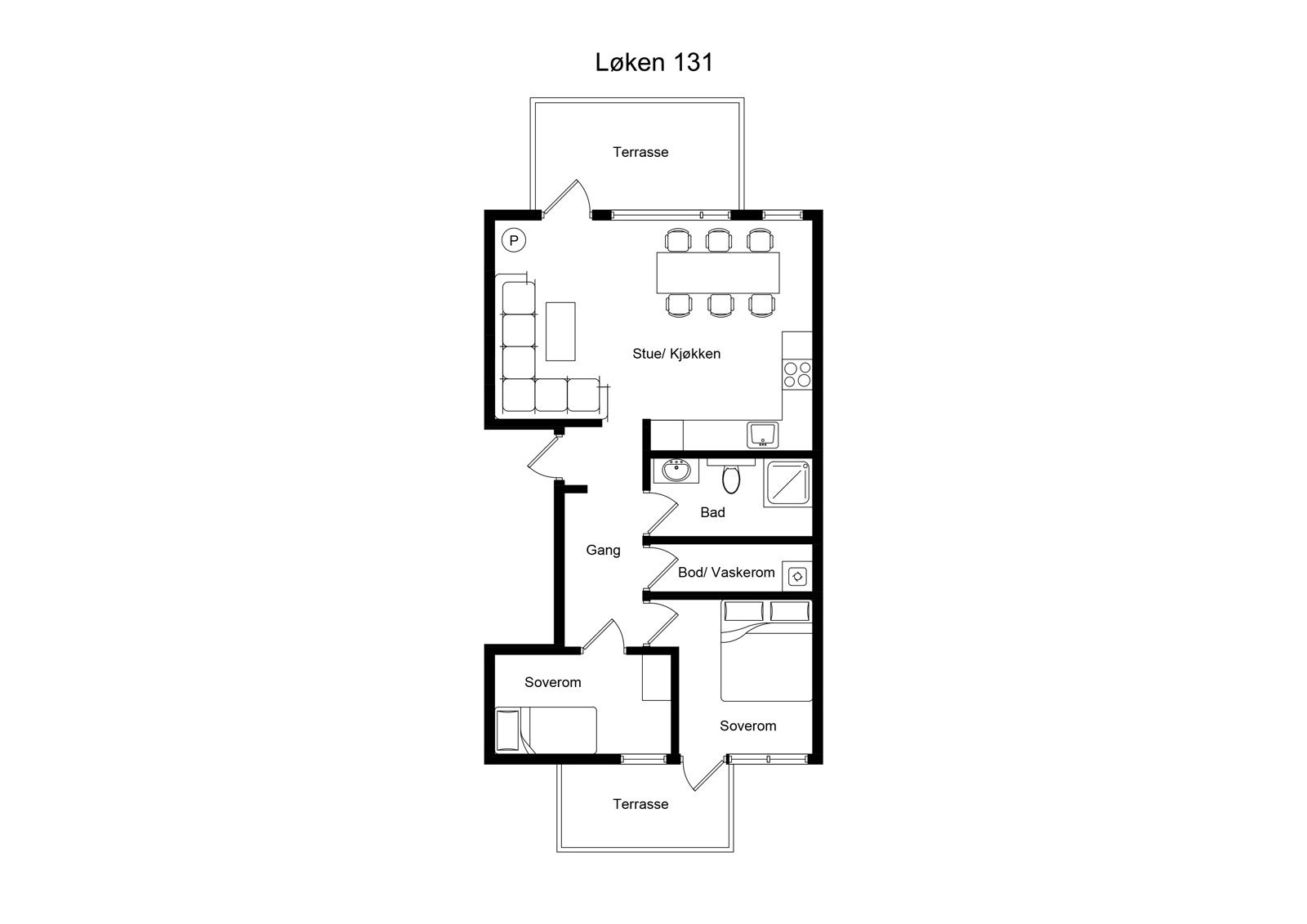 Plantegning Galleribilde