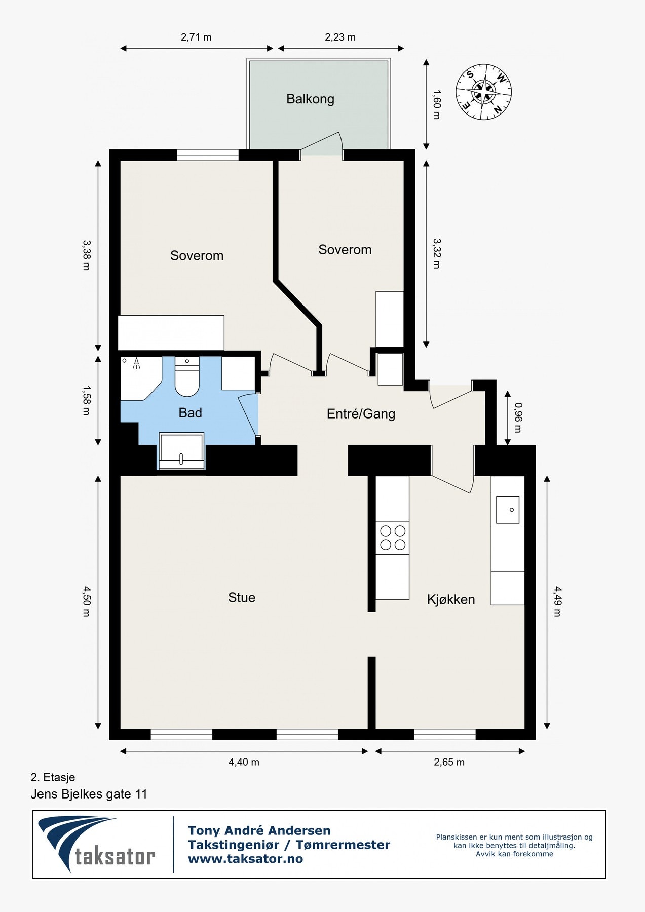 Plantegning Galleribilde