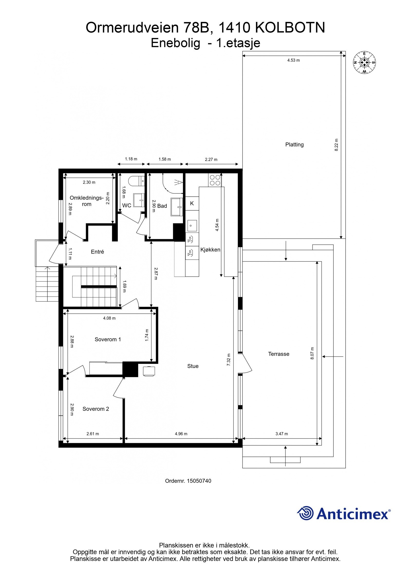 Plantegning 1. etasje Galleribilde