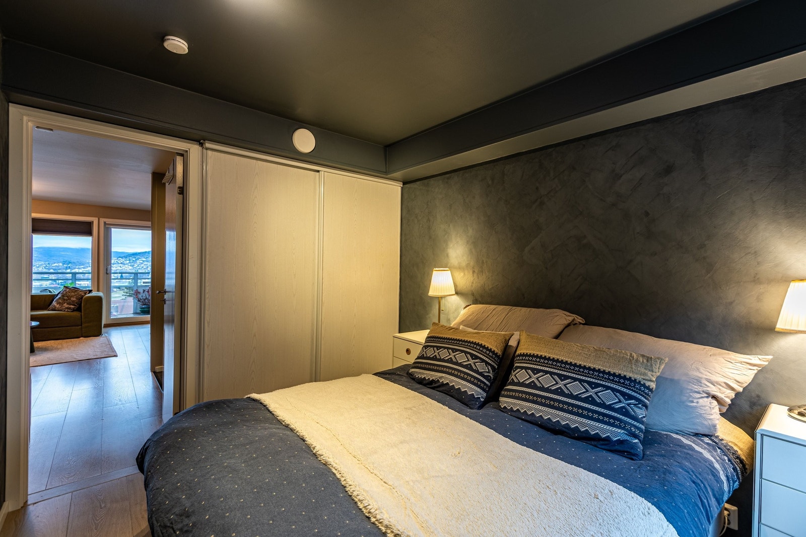 Rolige fargetoner gir en behagelig atmosfære Galleribilde