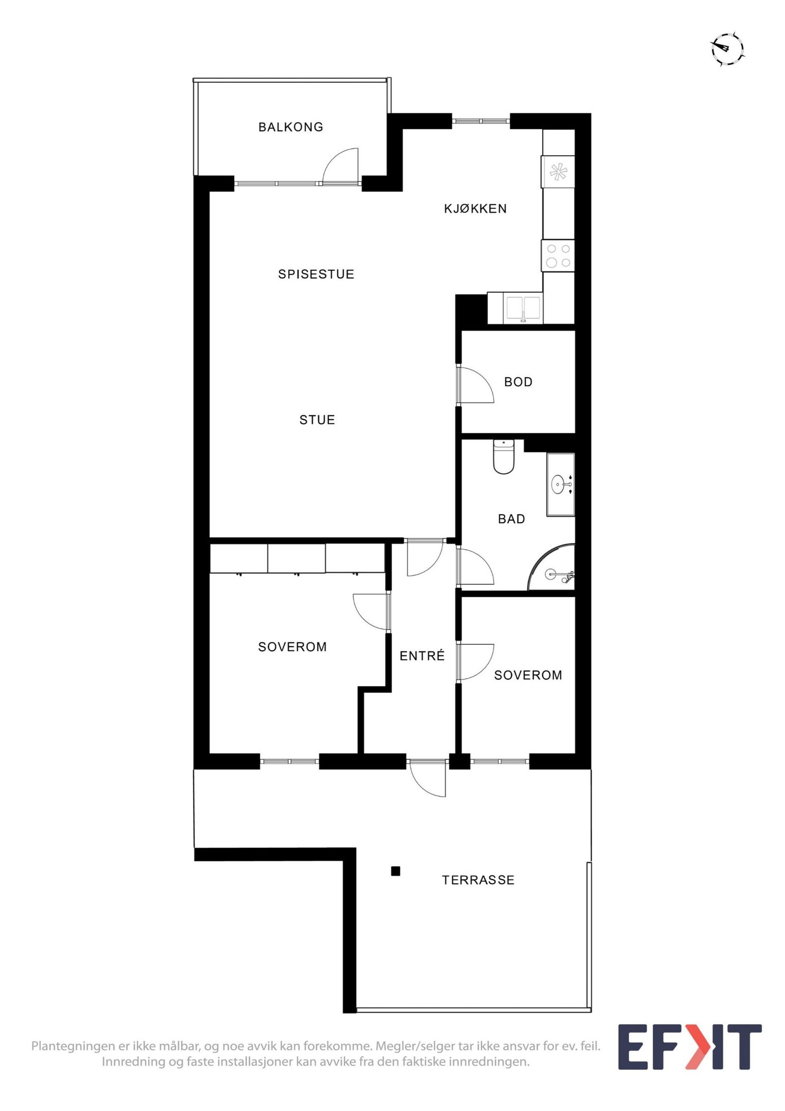 Plantegning Galleribilde