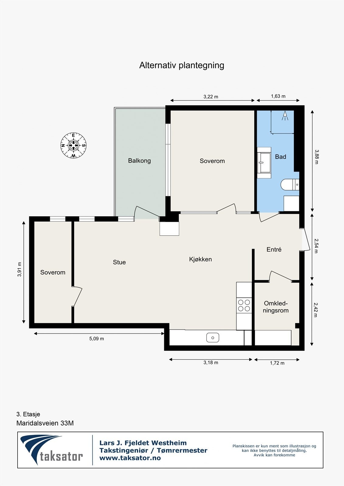 Alternativ plantegning. Galleribilde