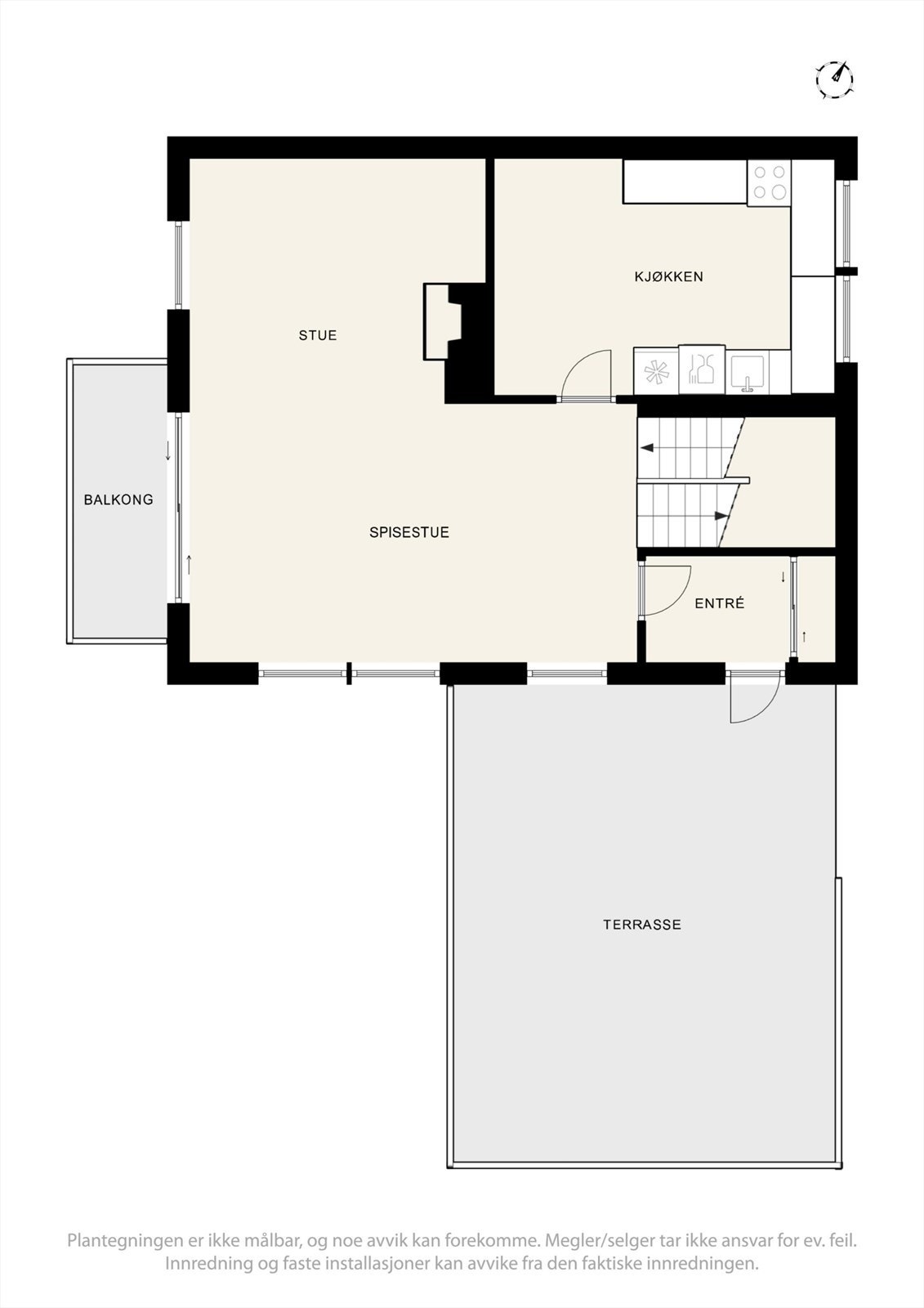 Plantegning 1 etg. Galleribilde