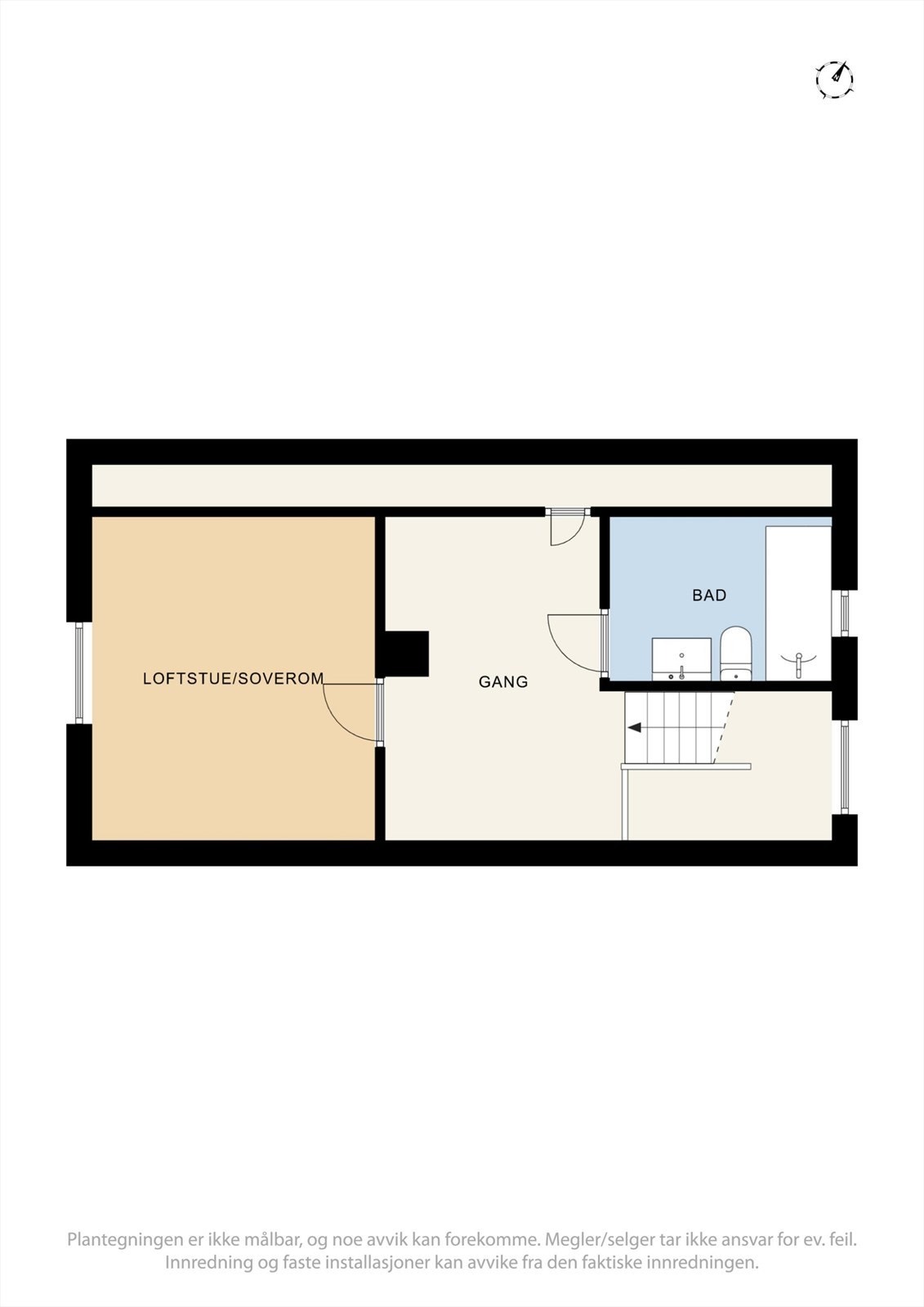 Plantegning loft Galleribilde