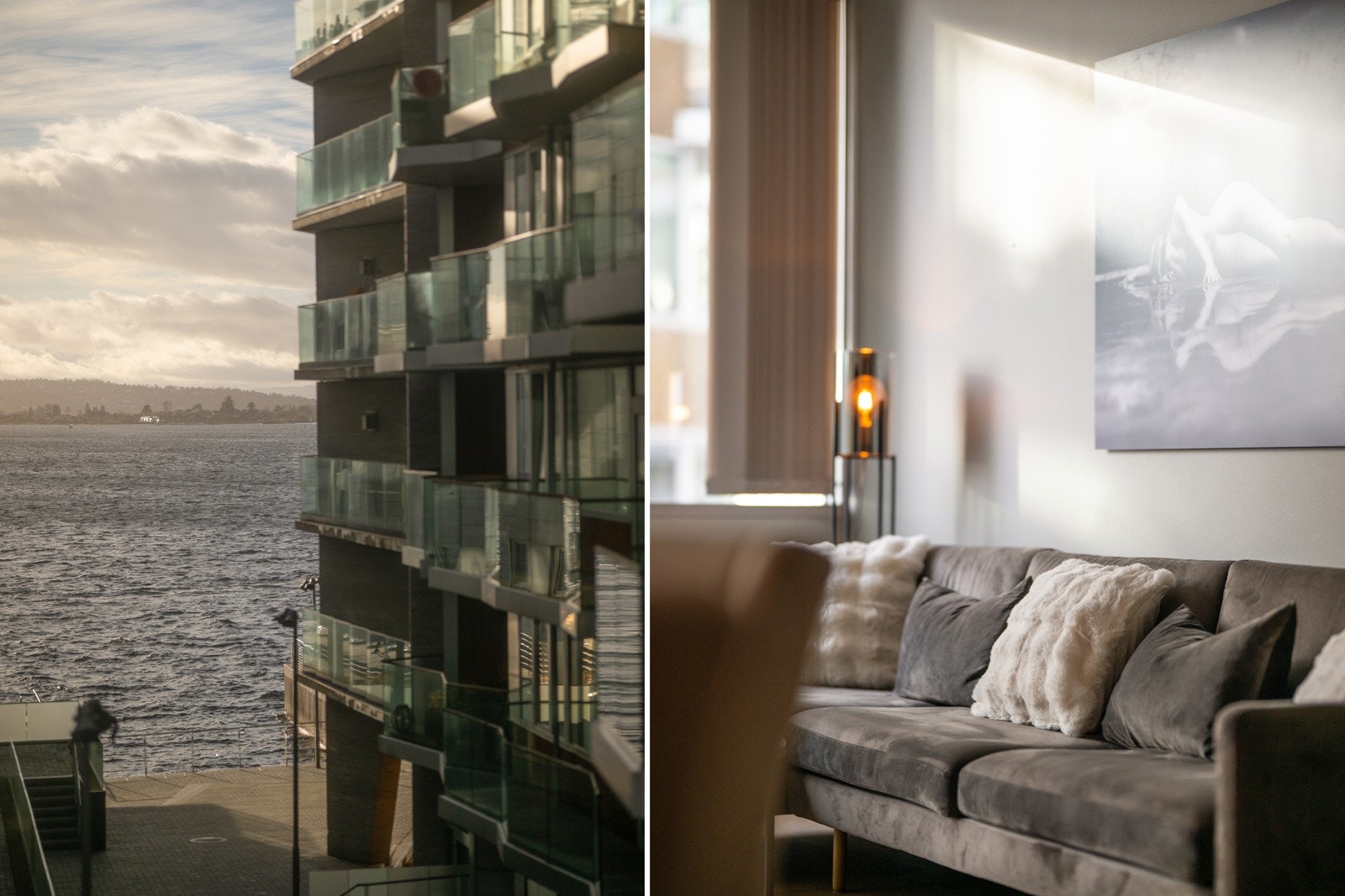 Utsikt mot fjorden i 3 retninger. Galleribilde