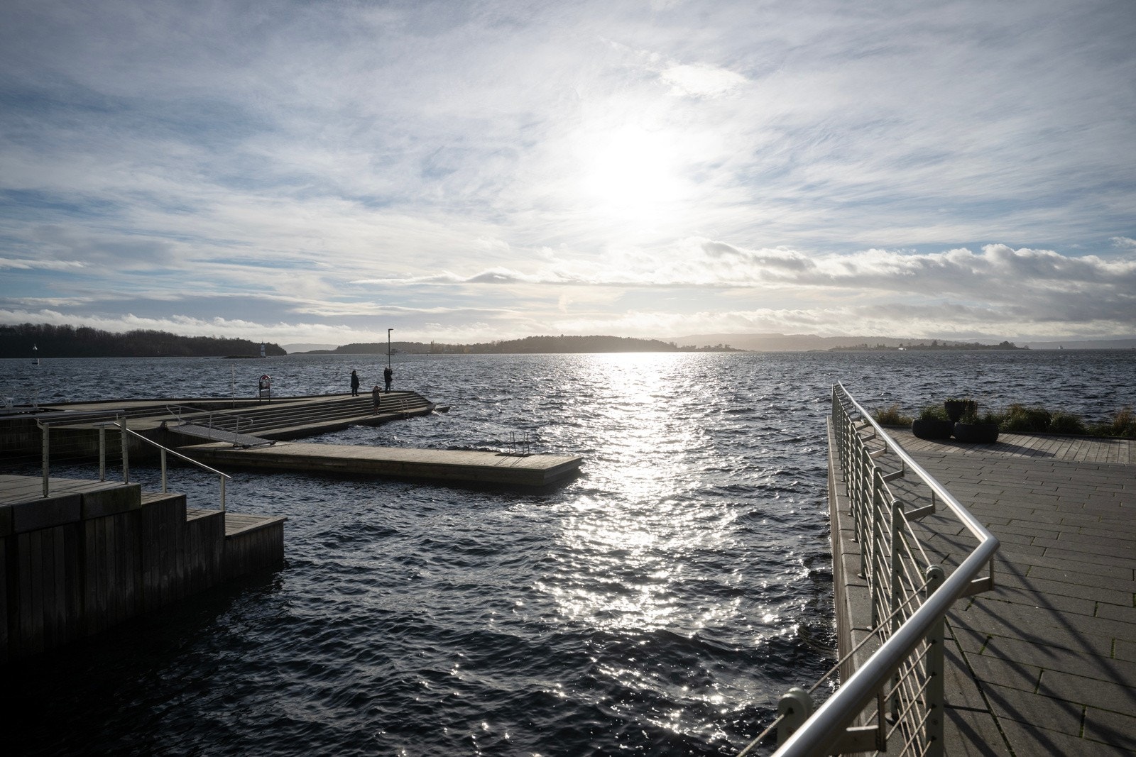 Tilgang til en av Tjuvholmens flotteste takterrasser med spektakulær utsikt og sol hele dagen. Galleribilde