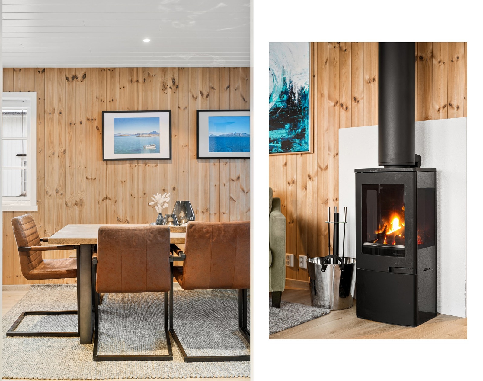 Vedfyring er godt å ha på kalde dager! Galleribilde