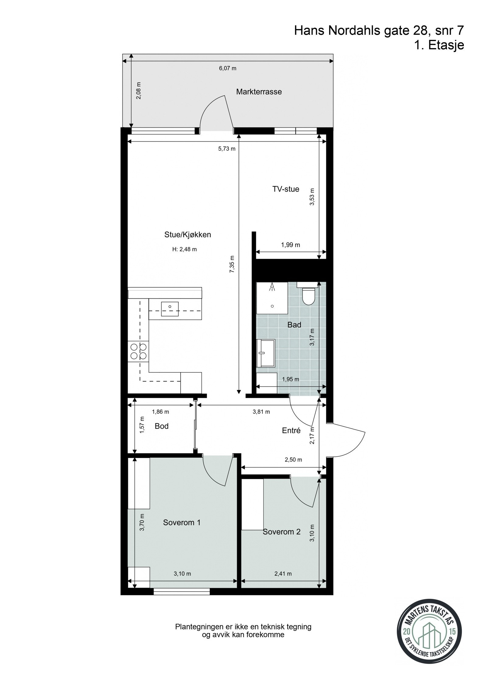 - Alt. plantegning - Galleribilde