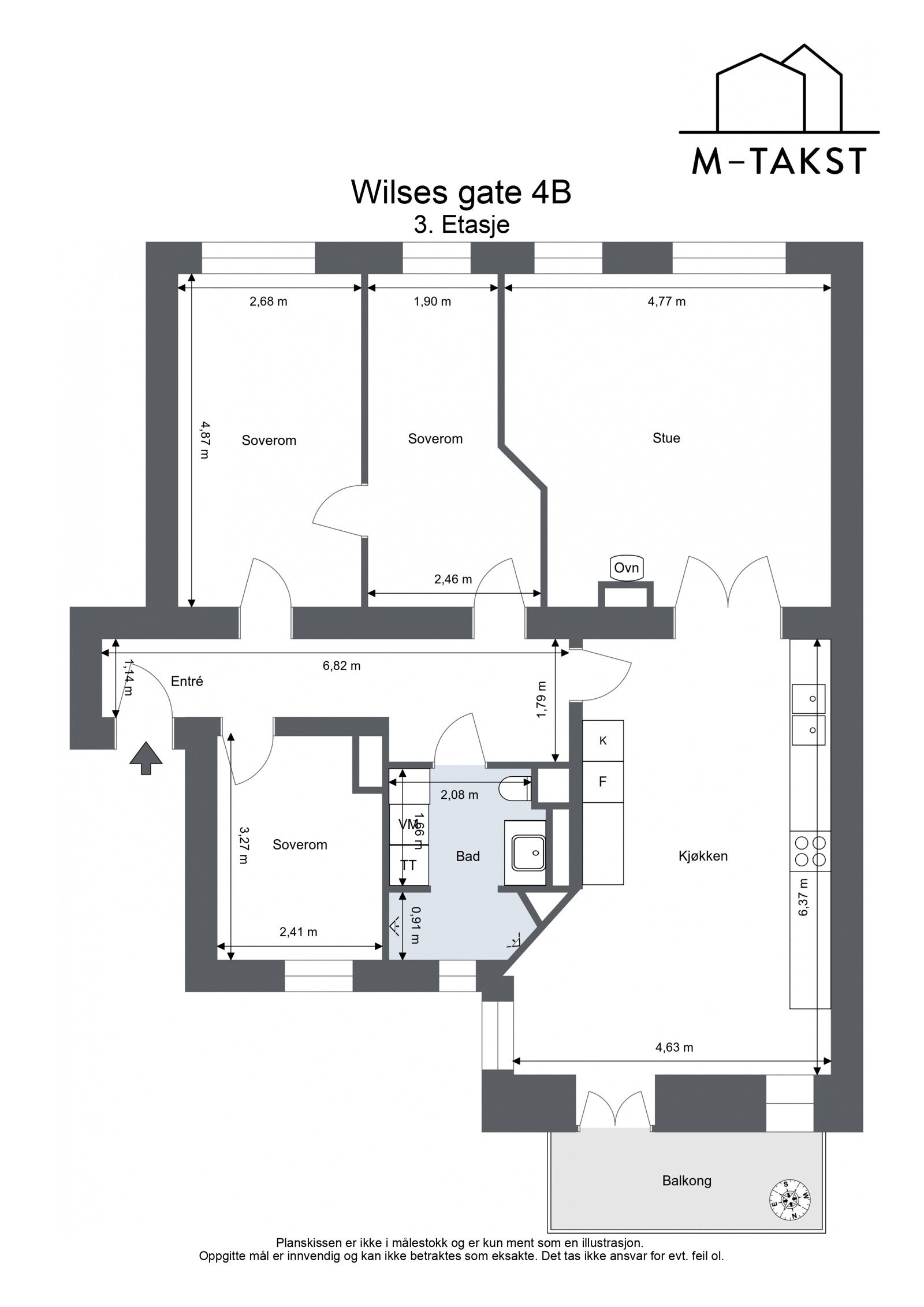 Gjennomgående planløsning Galleribilde
