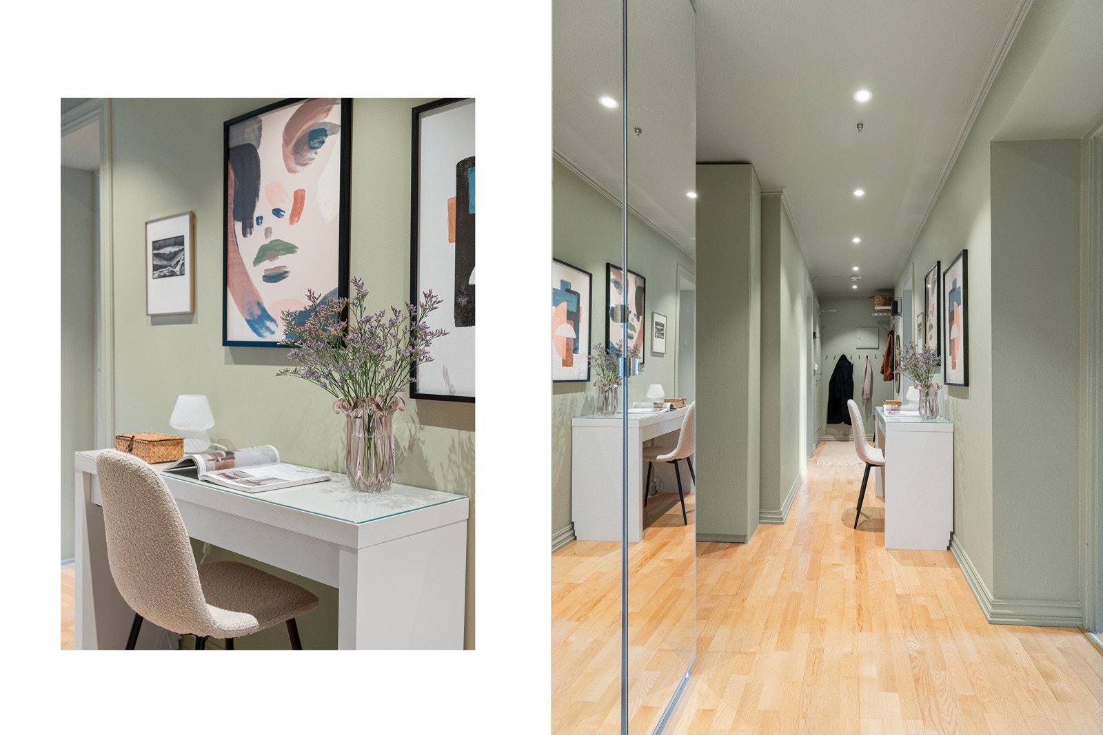 Innbydende entré med god plass til oppbevaring av sko og yttertøy med mer Galleribilde