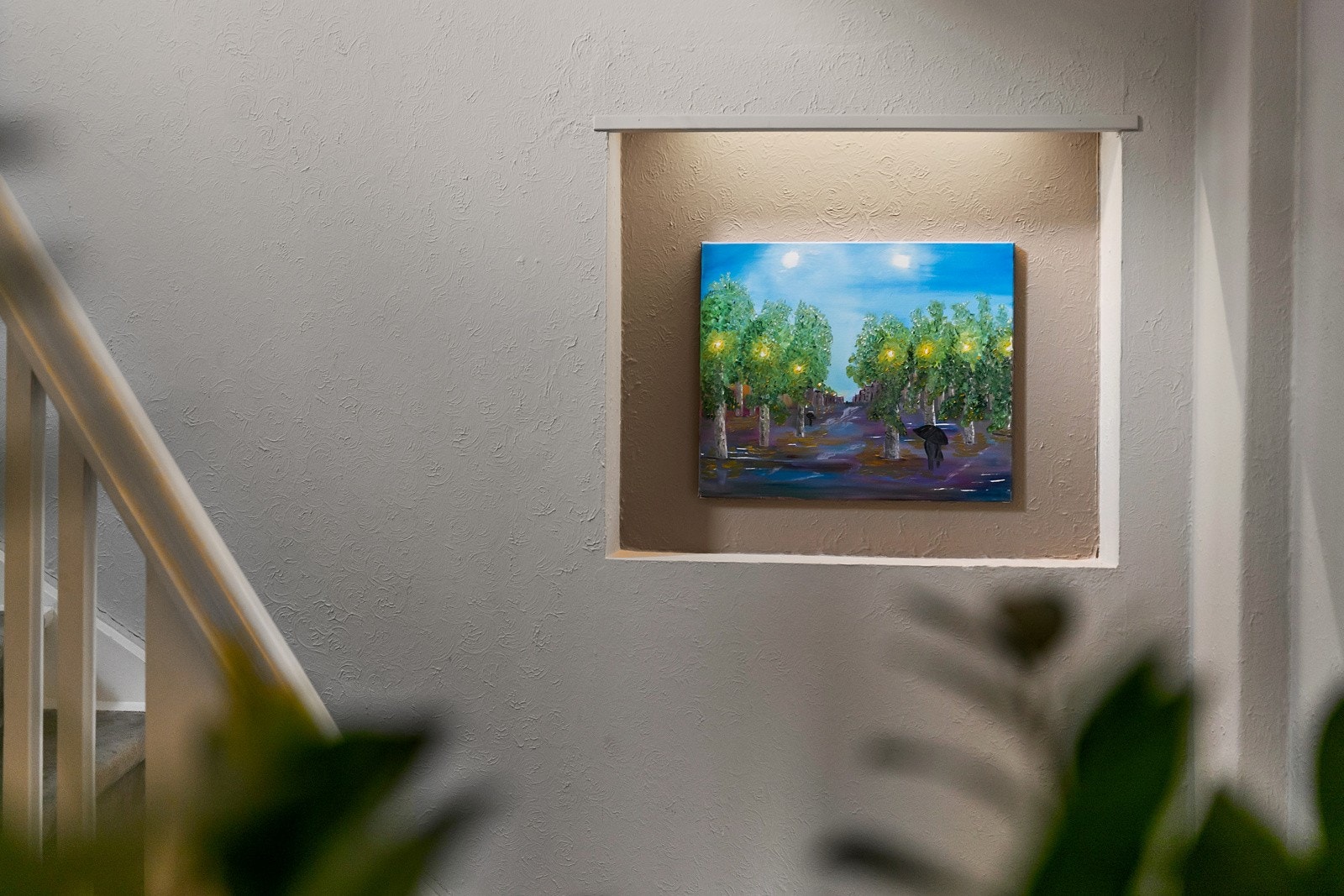 Trappegang fra 1. etasje opp til 2. etasje. Huset er fullt av flotte detaljer. Galleribilde