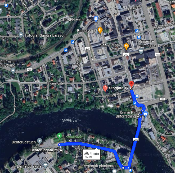 Avstand til sentrum Galleribilde