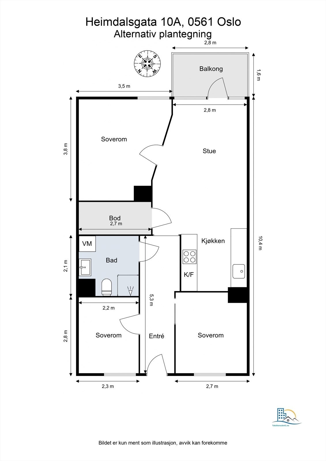 Alternativ plantegning. Galleribilde