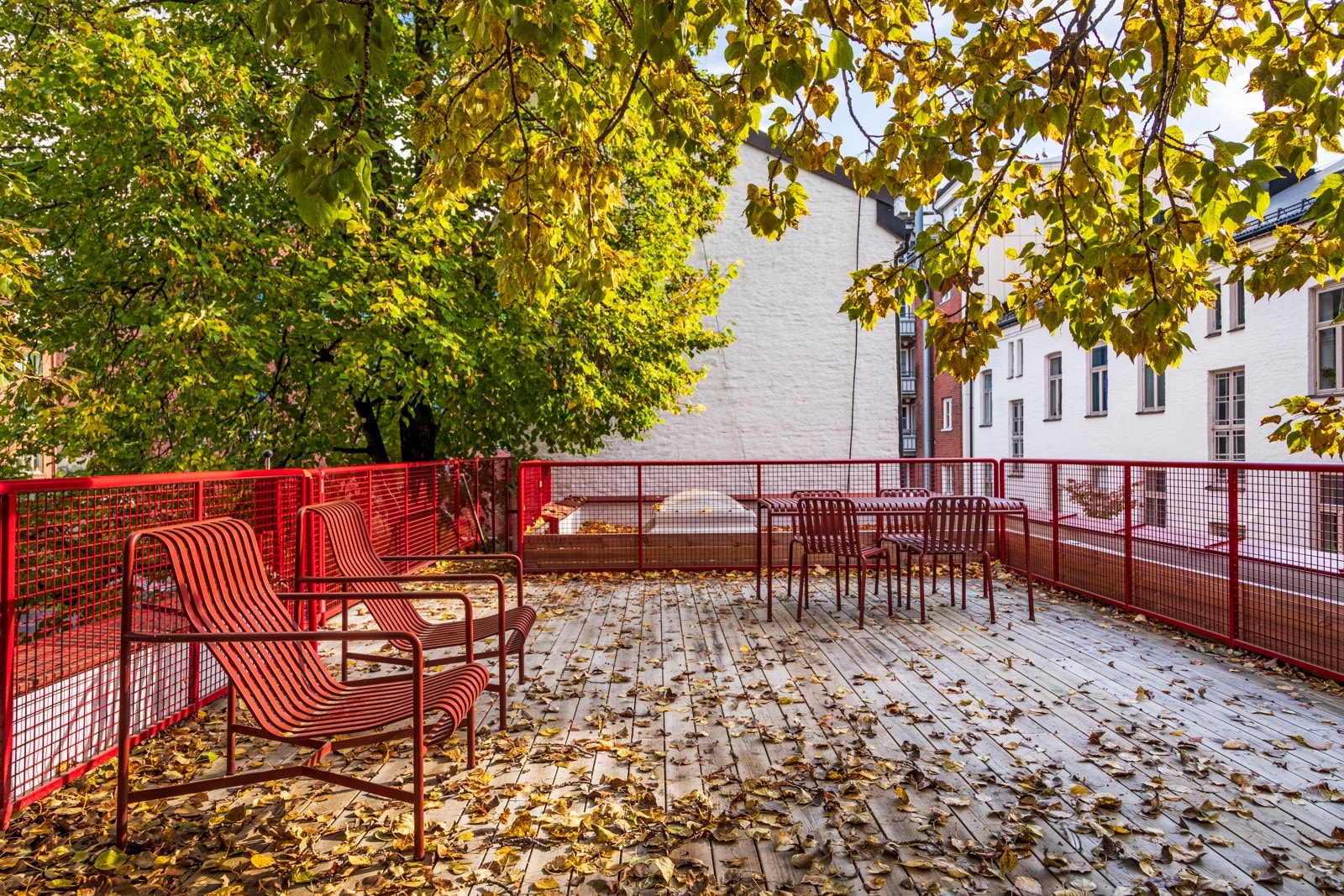 Det er også mulighet til å benytte borettslagets takterrasse. Galleribilde