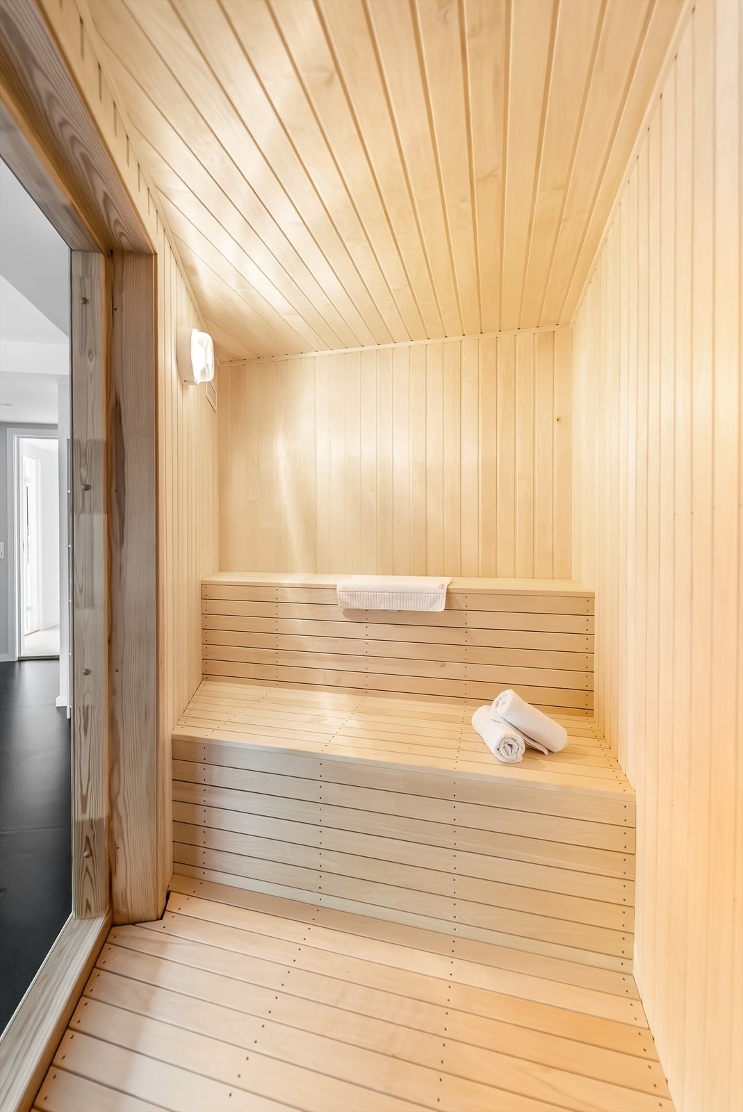 Badstue i tilknytning til treningsrommet. Galleribilde