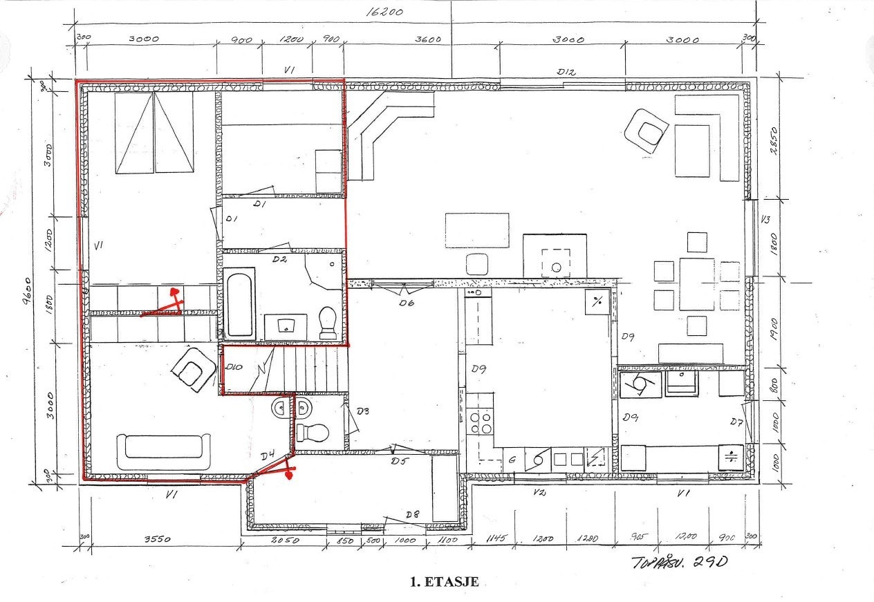 Alternativ planløsning med utleie, forslag 2. Galleribilde
