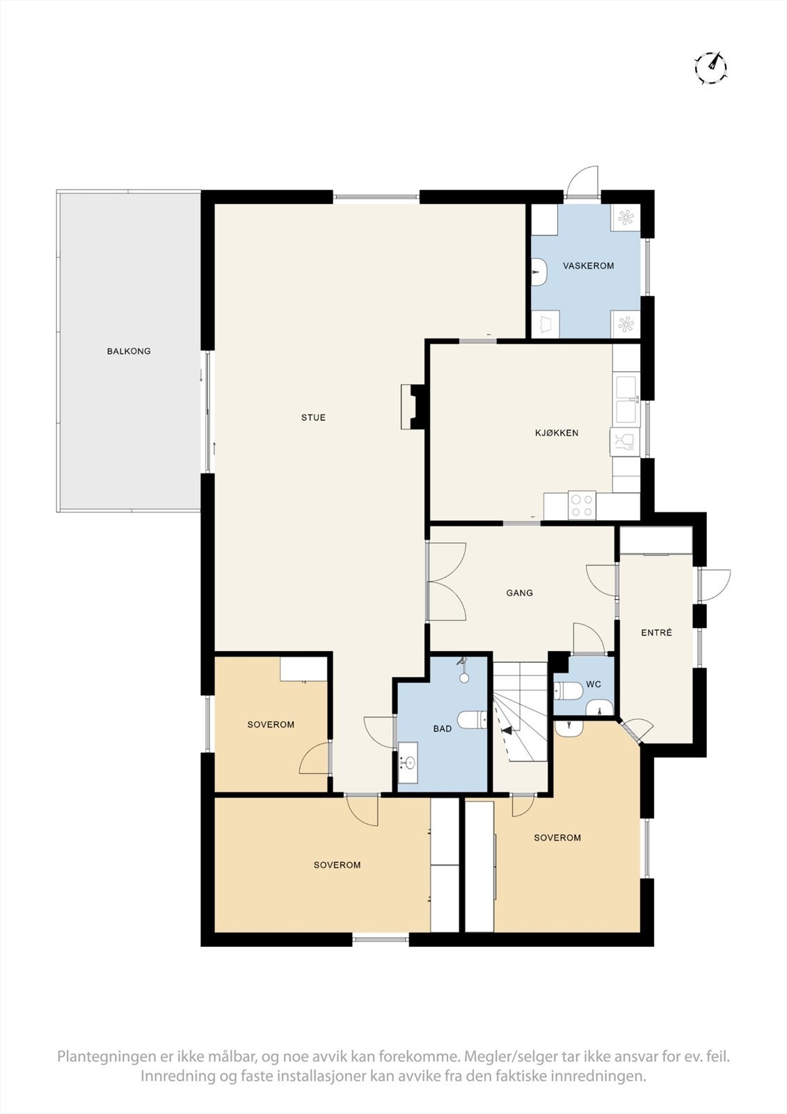 Plantegning 1. etg. Galleribilde