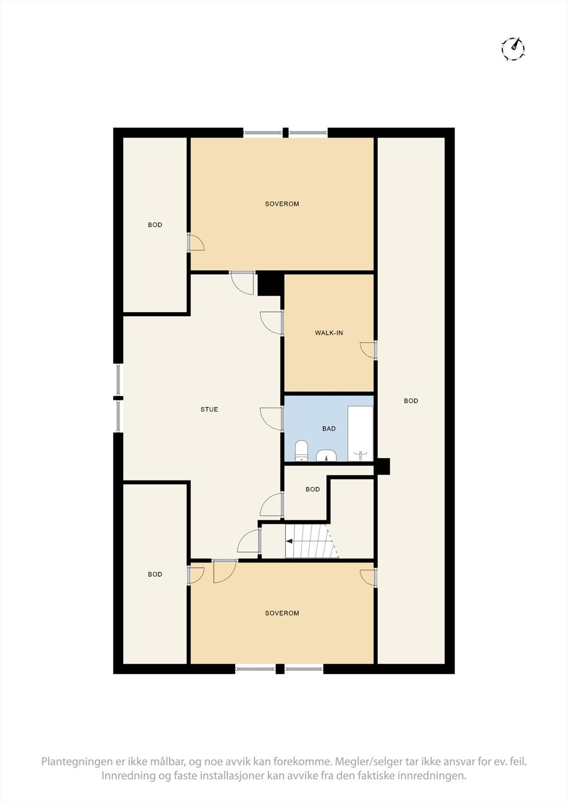 Plantegning loft. Galleribilde