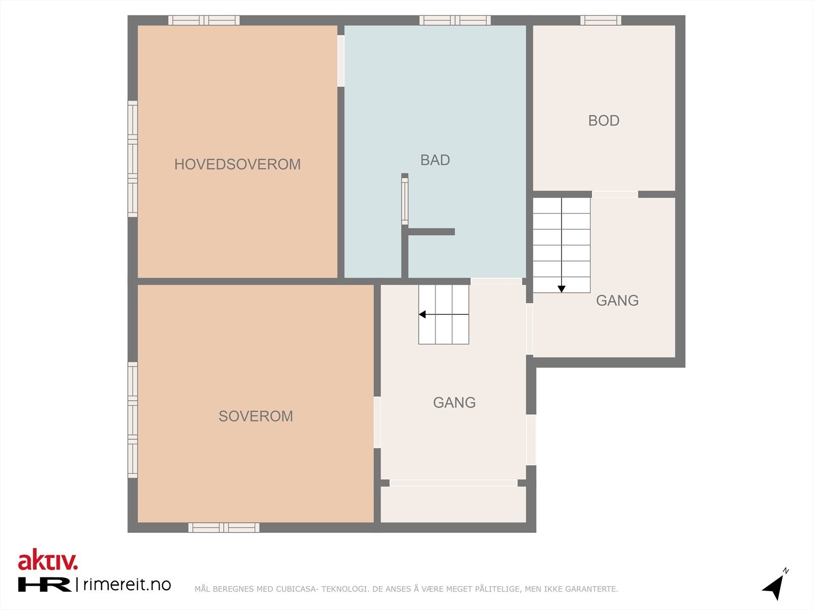 Plantegning 2. etasje Galleribilde
