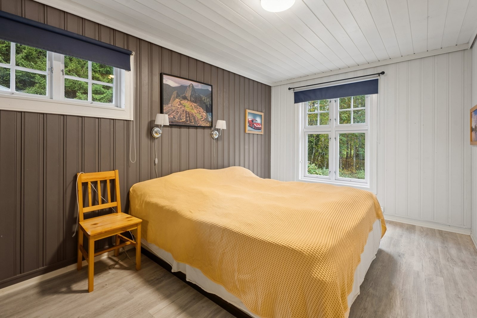 Soverom 4, beliggende i tilbygget del. Her var det tidligere etablert et hybelkjøkken, men dette er fjernet i sin helhet. Galleribilde