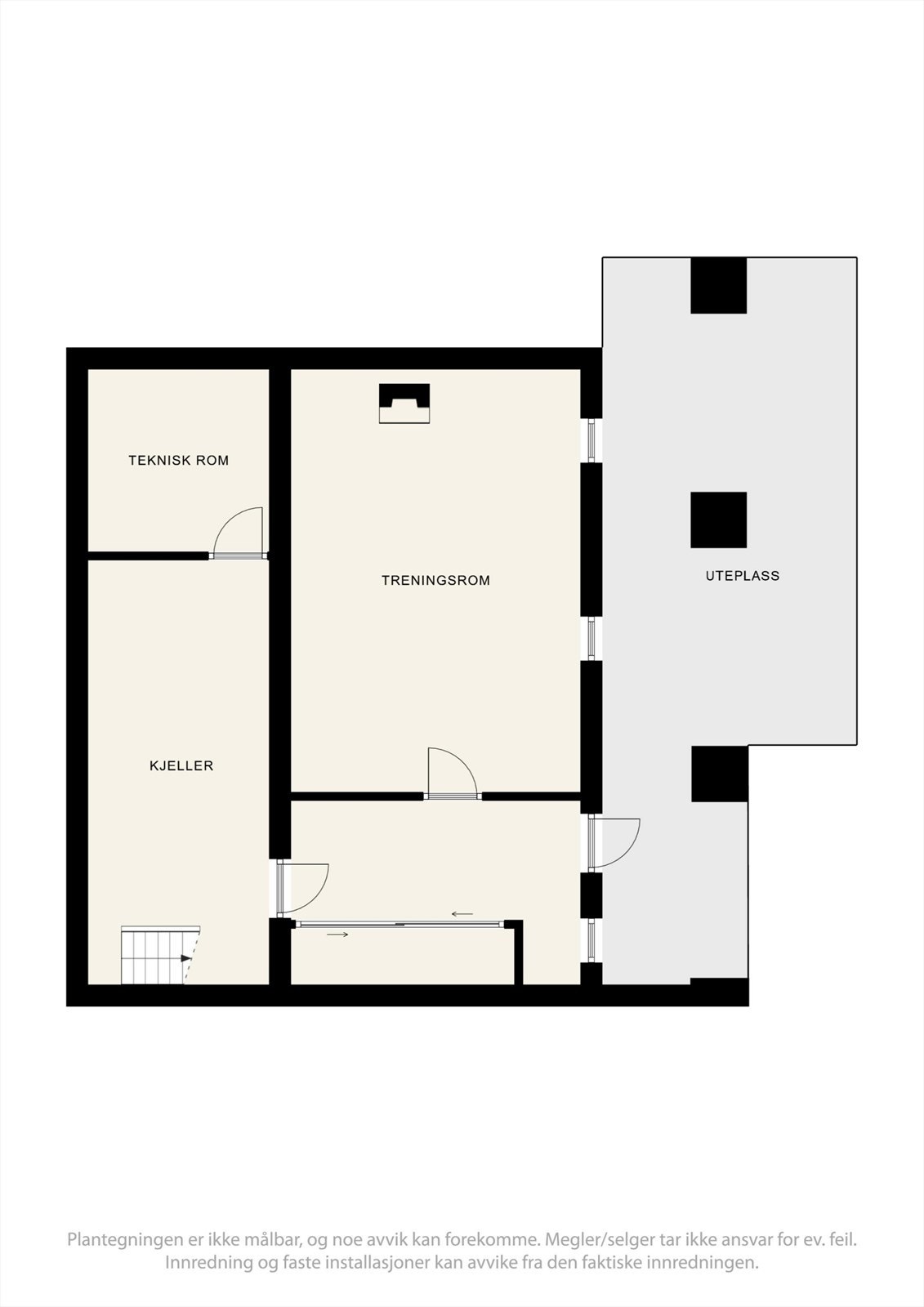 Plantegninger underetasjen Galleribilde