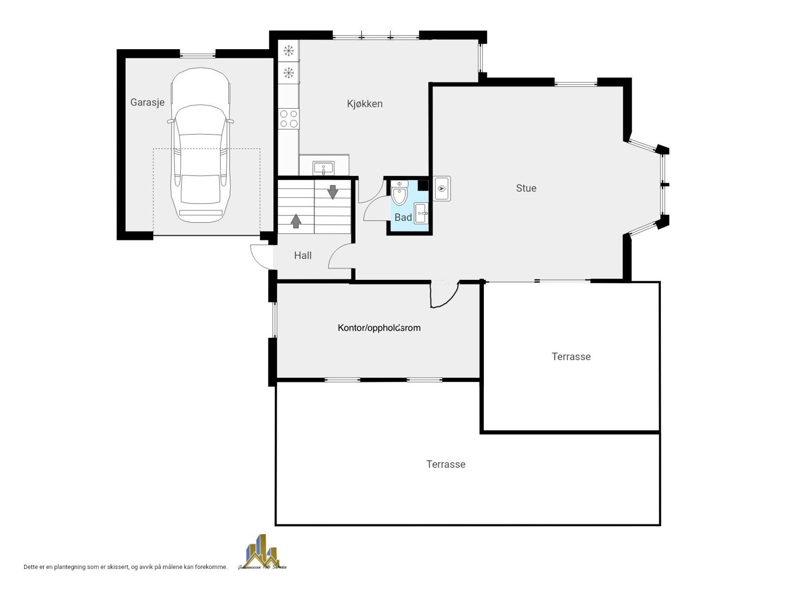 Plantegning 1.etasje. Galleribilde