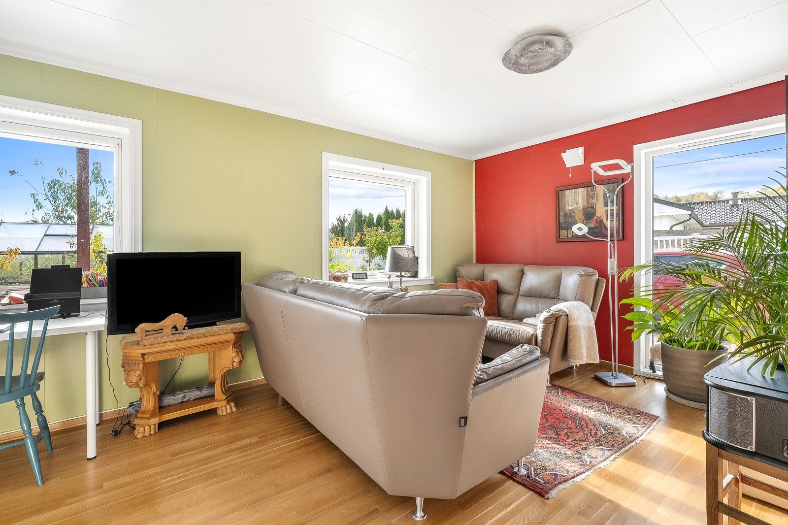 Tv-stue (tidligere vært to soverom). Galleribilde