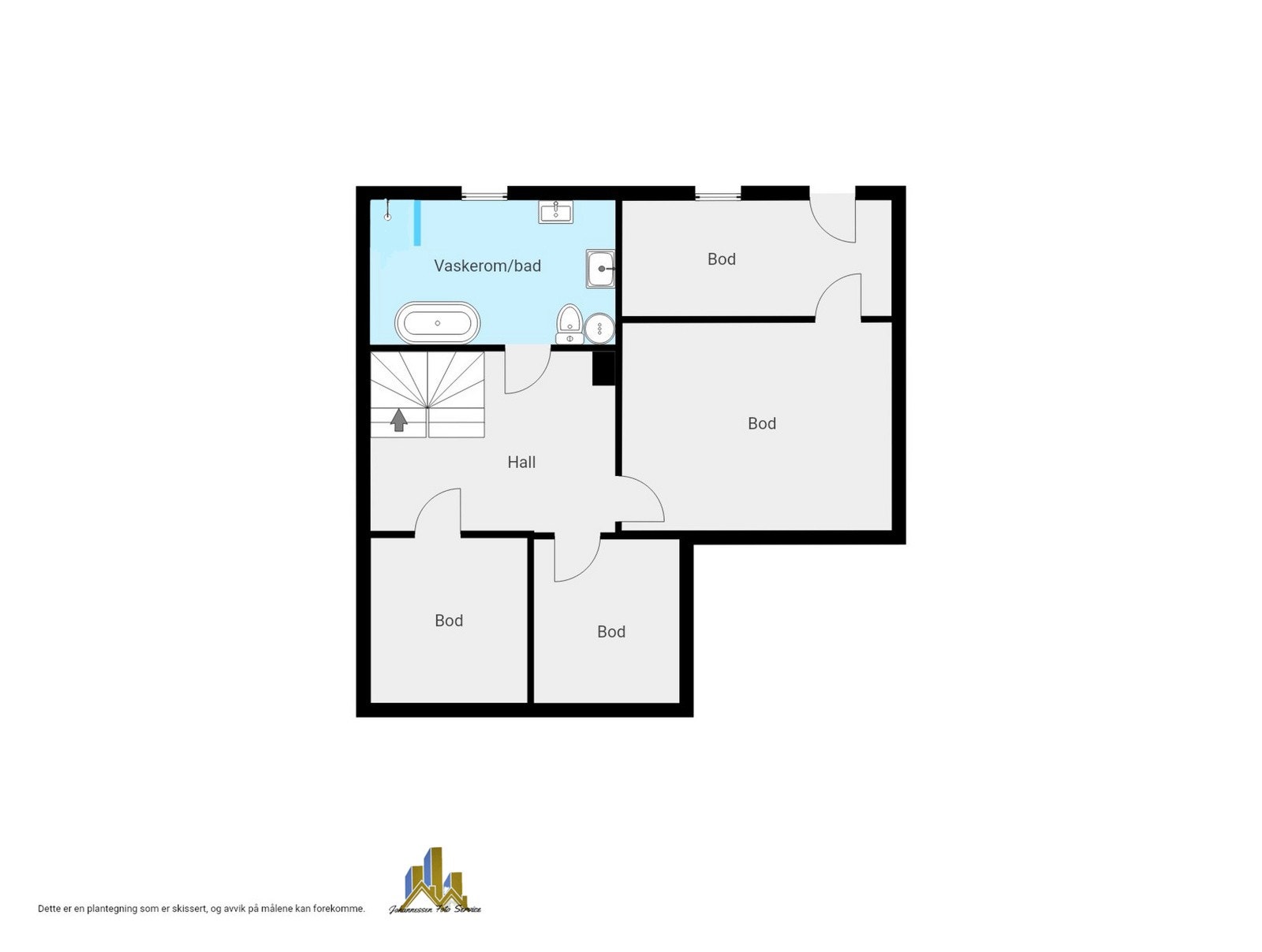 Plantegning kjeller. Galleribilde