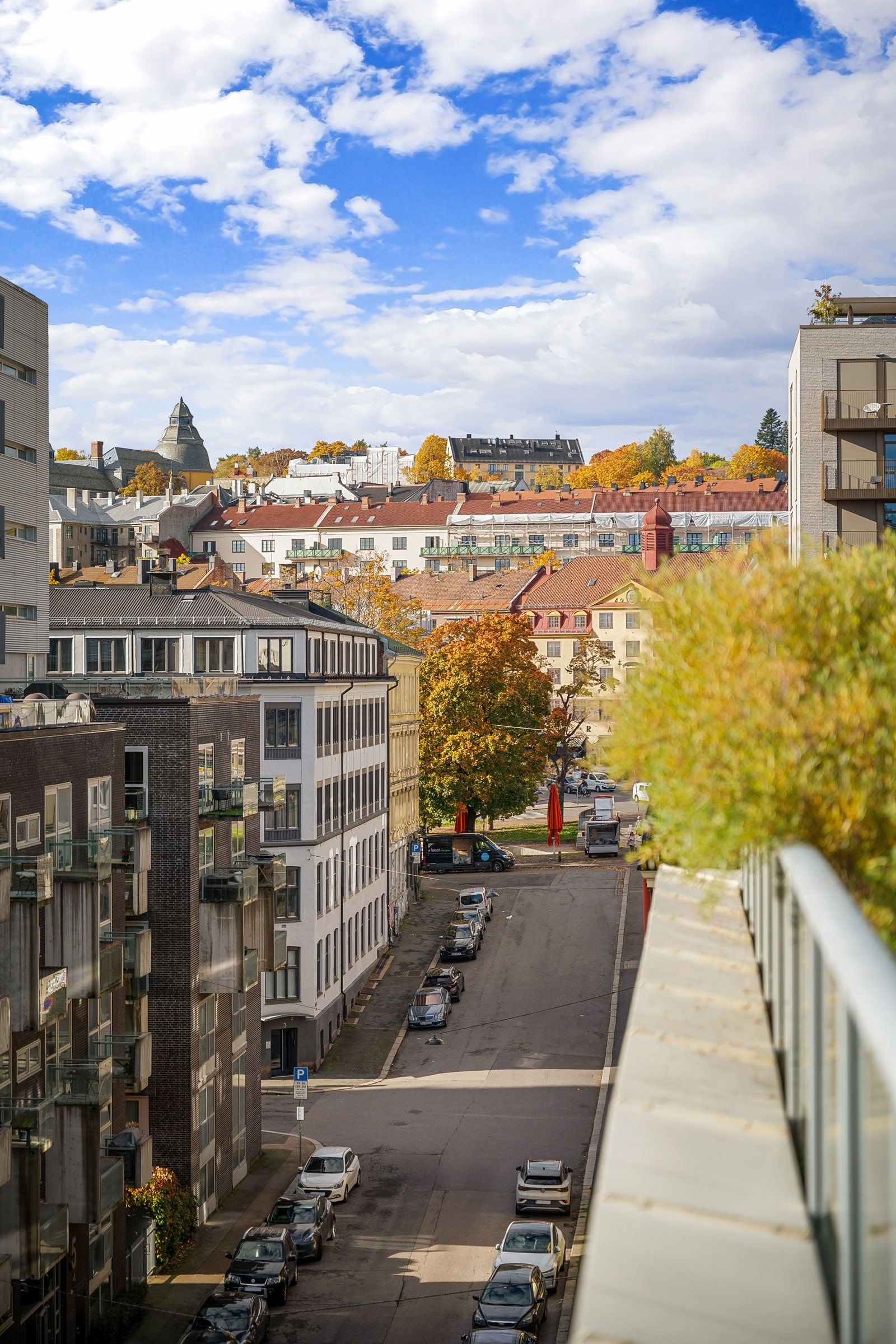 Flott usikt mot Alexander Kiellands plass og St. Hanshaugen. Galleribilde