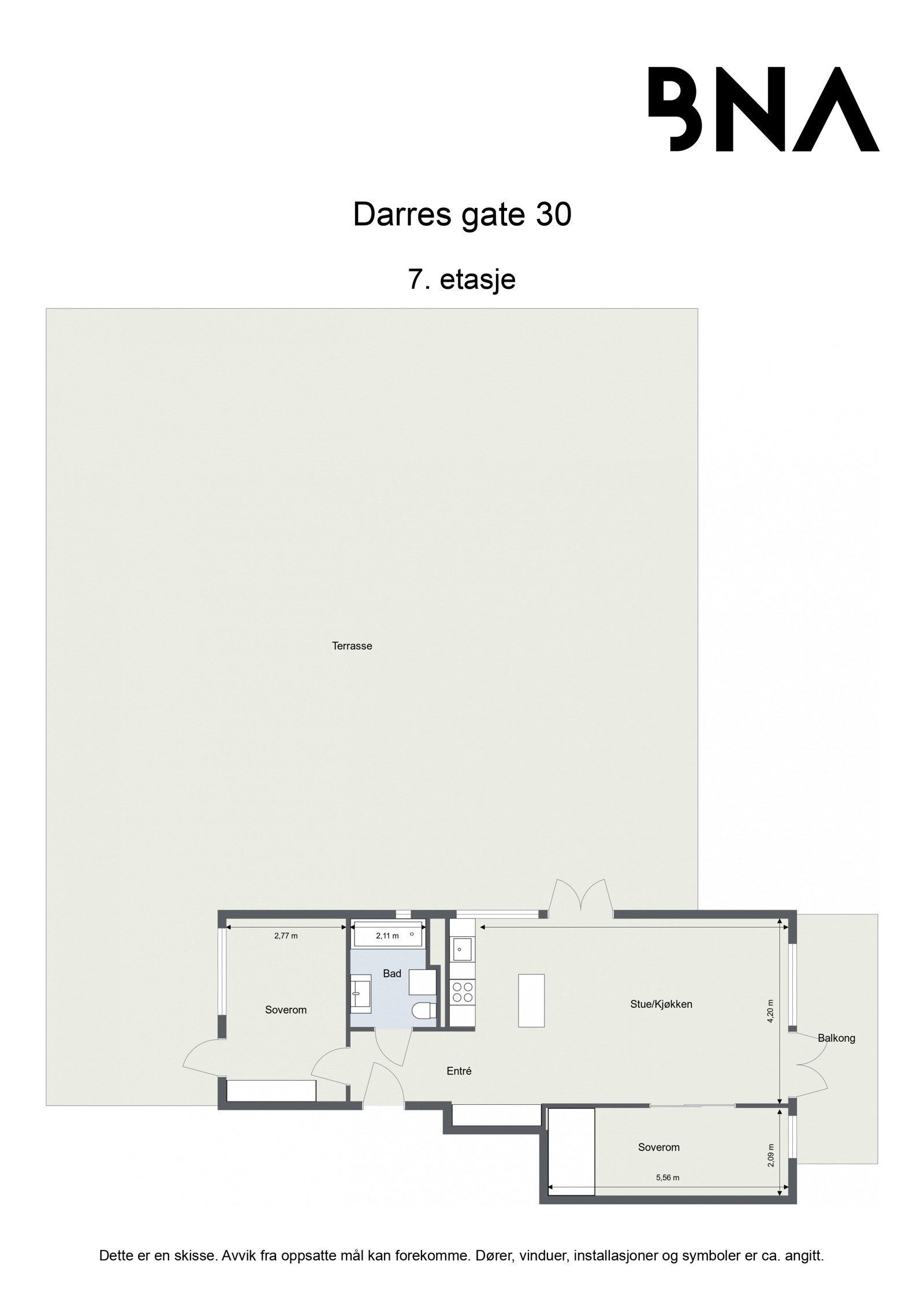 Plantegning Galleribilde