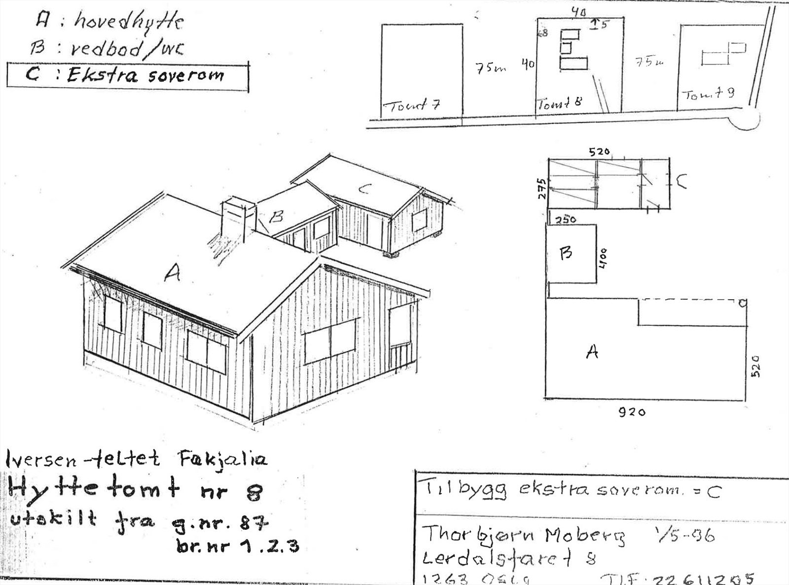 Tegninger tilbygg Galleribilde