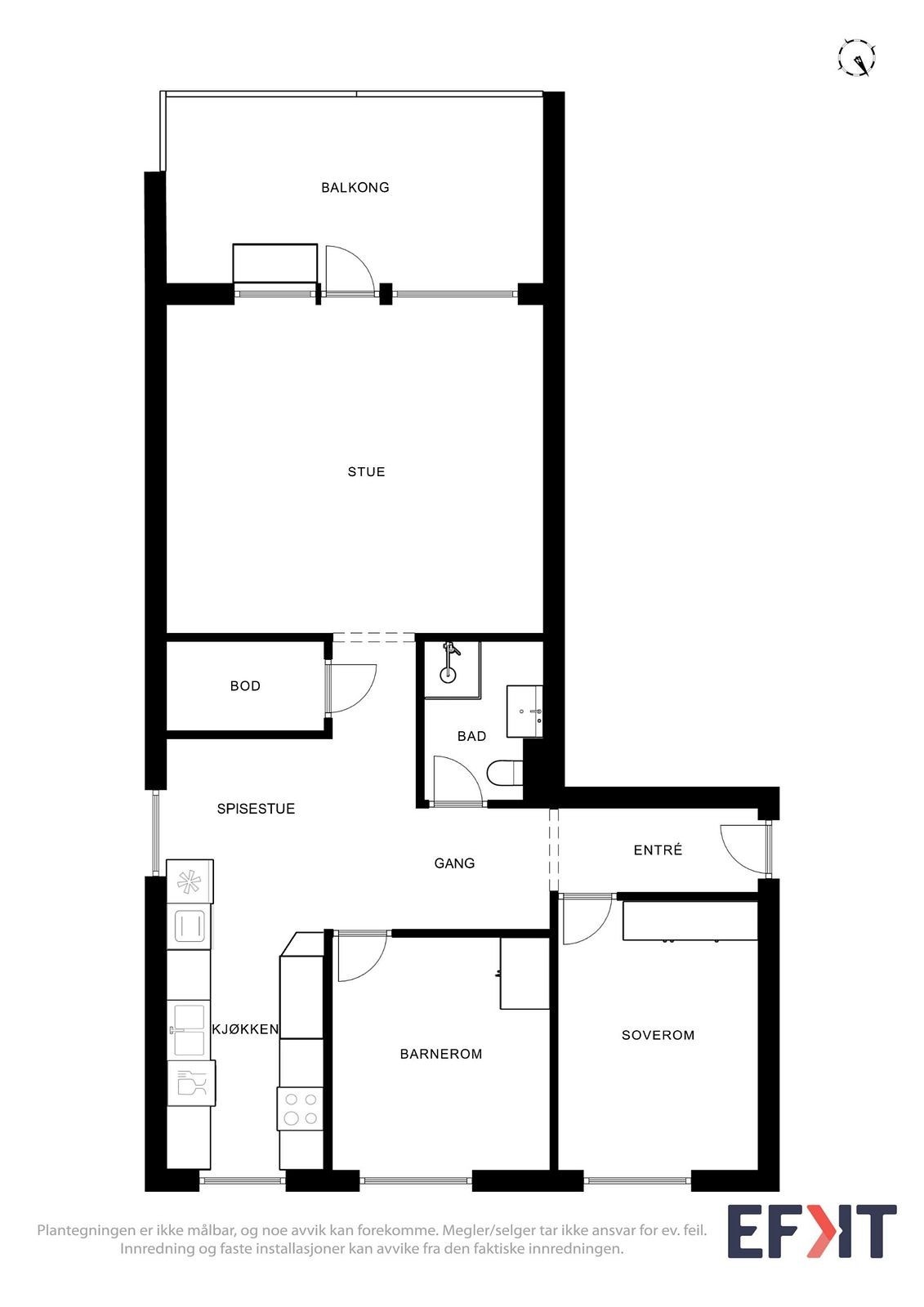 Plantegning Galleribilde