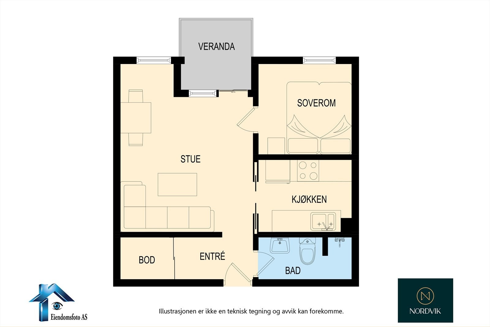 Planskisse Galleribilde