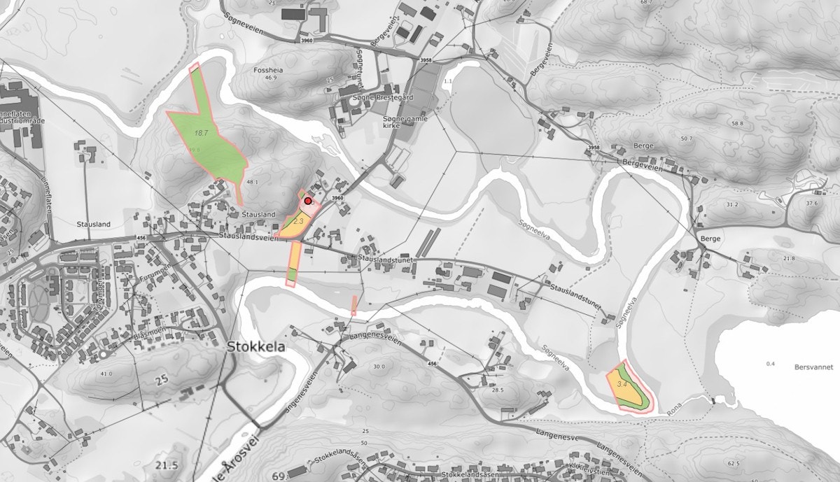 Utsnitt fra Nibio Gårdskart Galleribilde