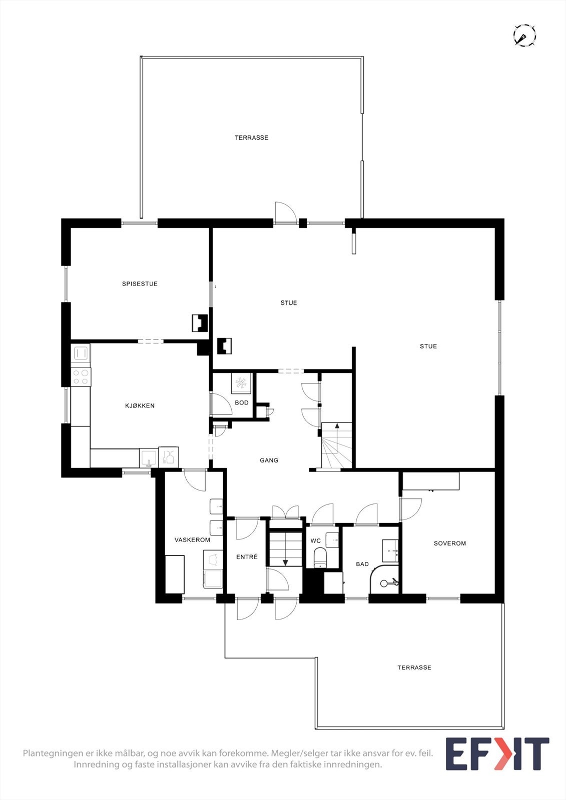 Plantegninger 1.etasje. Galleribilde